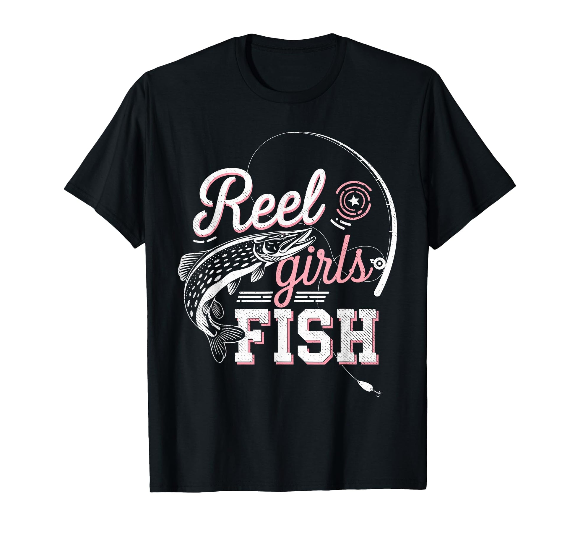 Reel Fish Fisher Mom Bass Fishing Fish Fan T-Shirt - Graphic Print Unisex - T-Shirt, Sweatshirt, Hoodie
