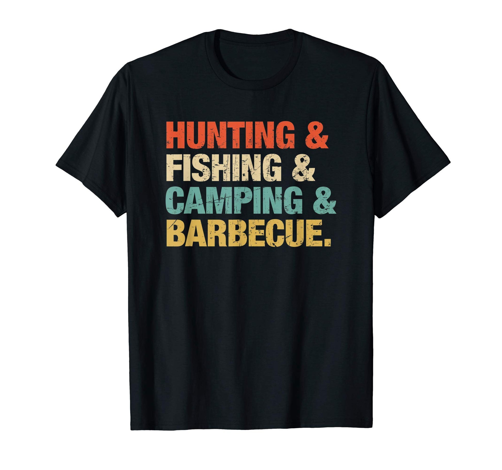 Hunting Fishing Camping Barbecue Dad T-Shirt - Graphic Print Men Women - T-Shirt, Sweatshirt, Hoodie