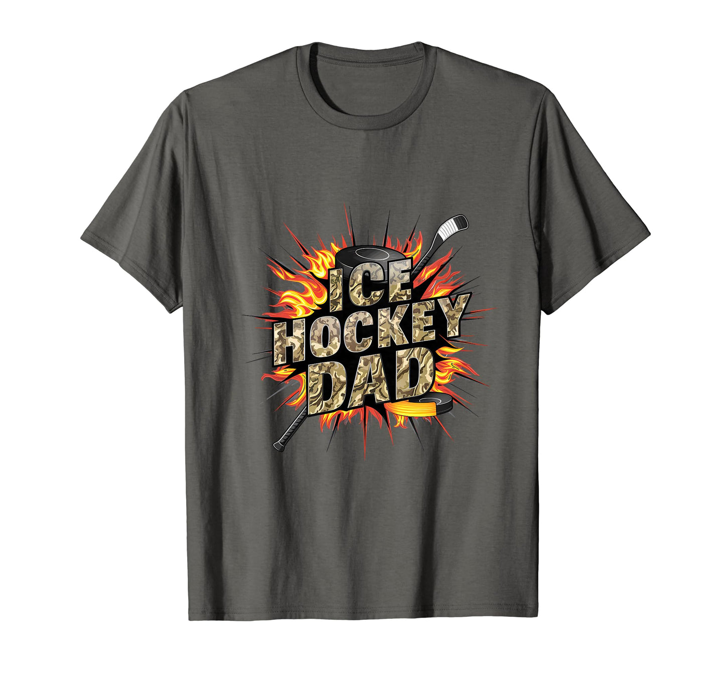 Ice Hockey Dad Player T-Shirt - Trendy Graphic for Adults - T-Shirt, Sweatshirt, Hoodie