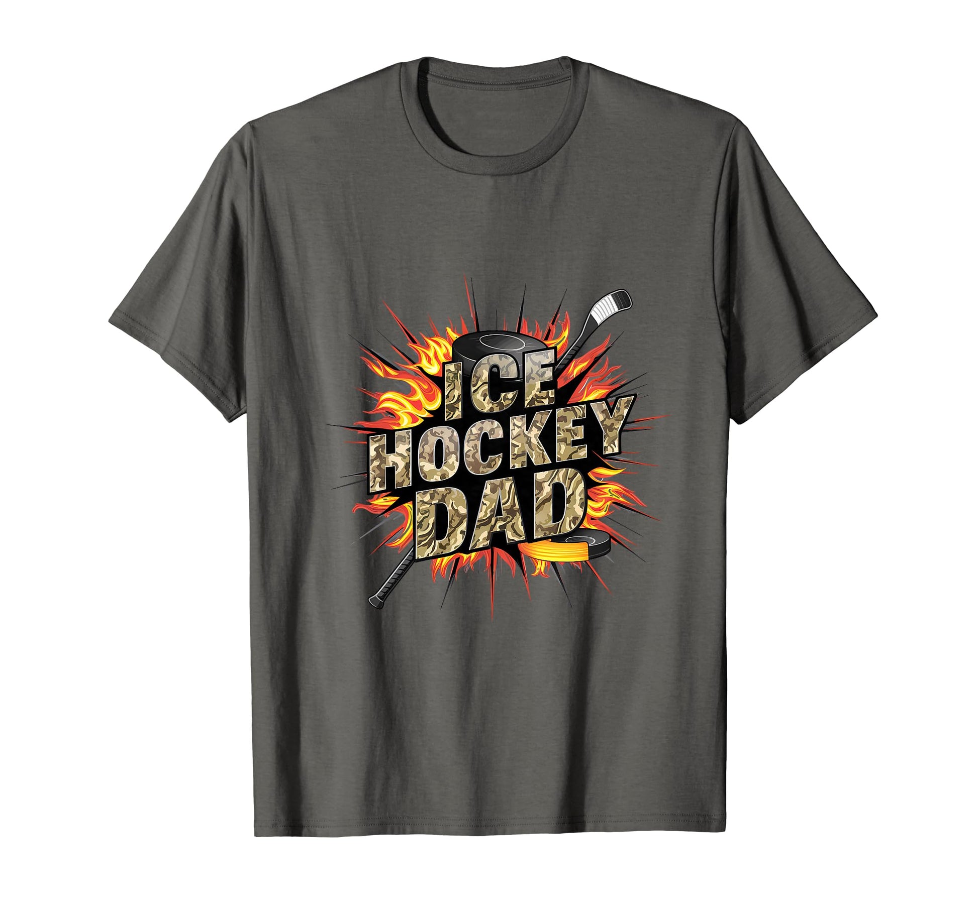 Ice Hockey Dad Player T-Shirt - Trendy Graphic for Adults - T-Shirt, Sweatshirt, Hoodie