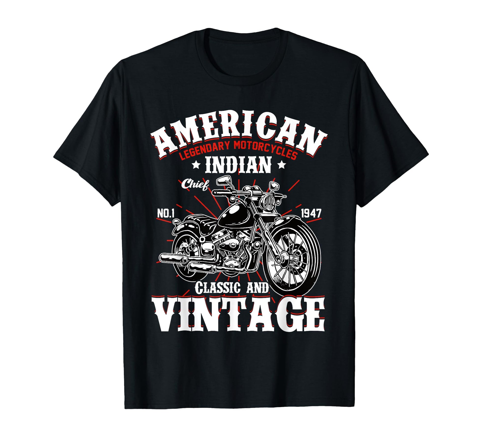 Old Biker American Motorcycle Indian T-Shirt - Aesthetic Graphic Men Women - T-Shirt, Sweatshirt, Hoodie