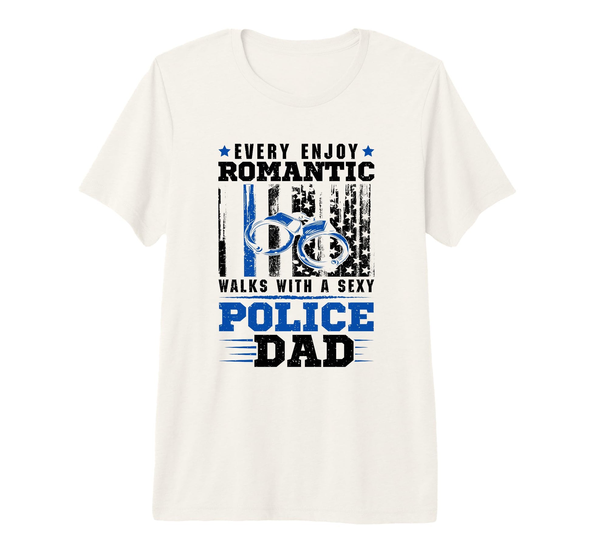 Mens Thin Blue Line Walks Sexy T-Shirt - Casual Everyday Wear for Adults - T-Shirt, Sweatshirt, Hoodie