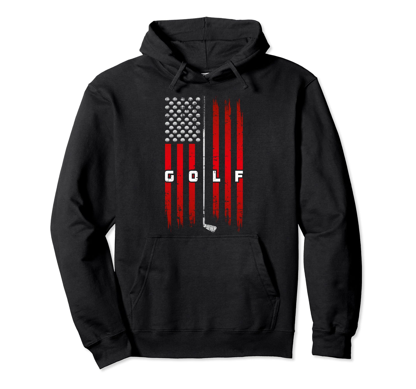 Golfer Great Golf Player Usa Flag Hoodie - Unique Graphic Men Women - T-Shirt, Sweatshirt, Hoodie