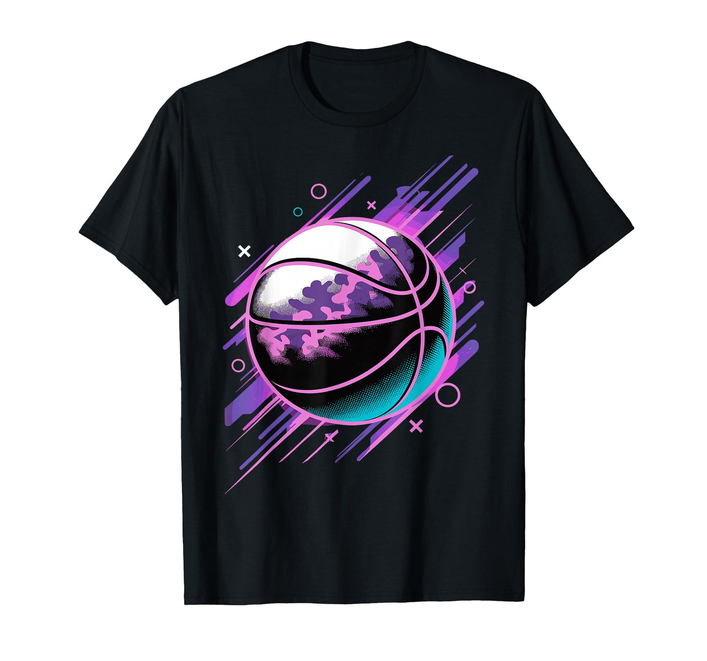 Colorful Basketball Ball Basketball T-Shirt - Streetwear Style Men Women - T-Shirt, Sweatshirt, Hoodie