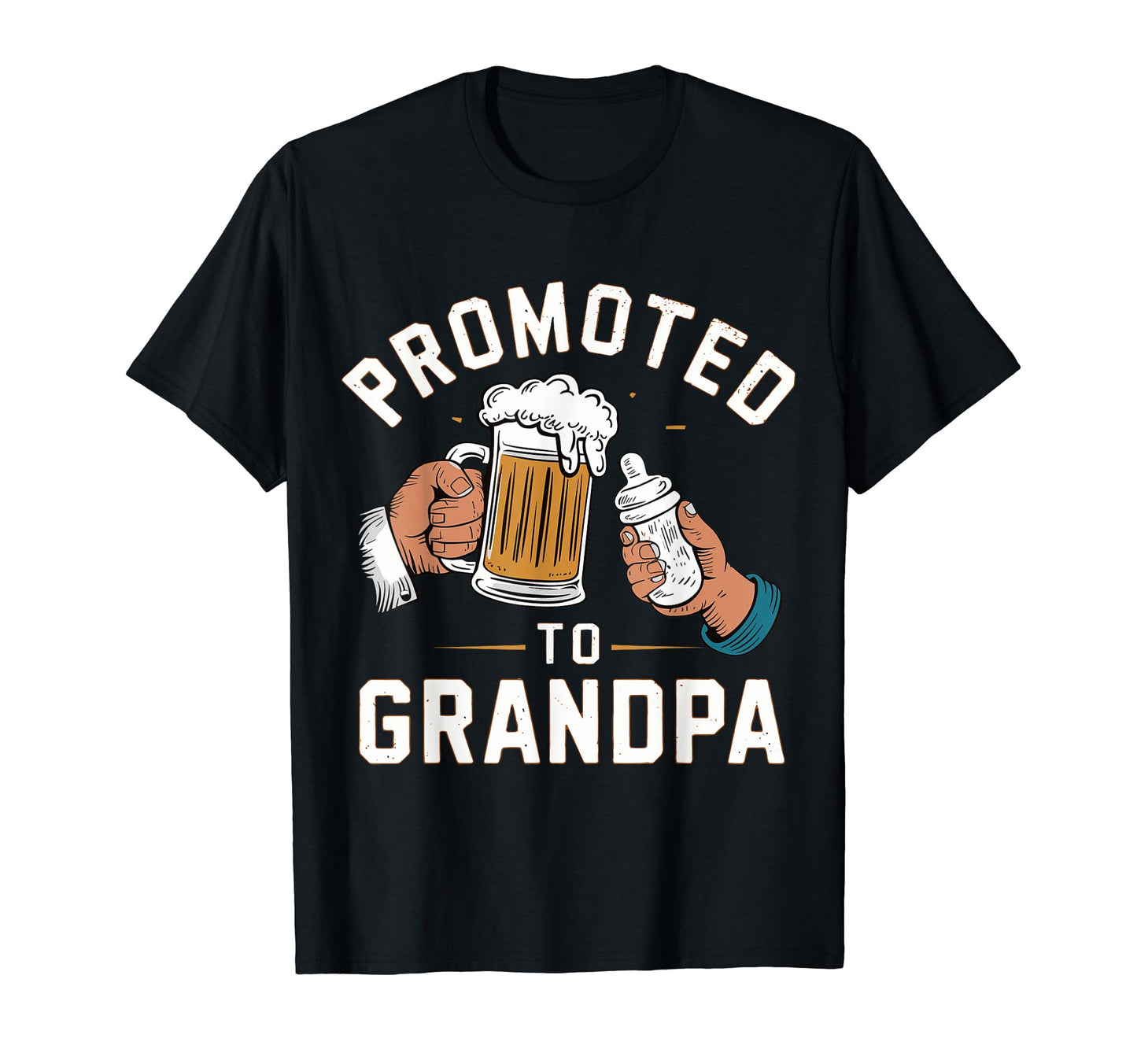 Promoted To Grandpa Grandparents T-Shirt - Fun Novelty Design Unisex - T-Shirt, Sweatshirt, Hoodie