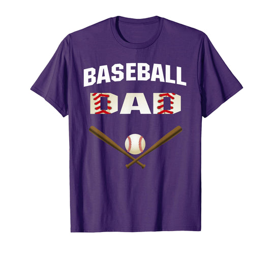 Baseball Dad Best Gift Fathers T-Shirt - Graphic Print Men Women - T-Shirt, Sweatshirt, Hoodie
