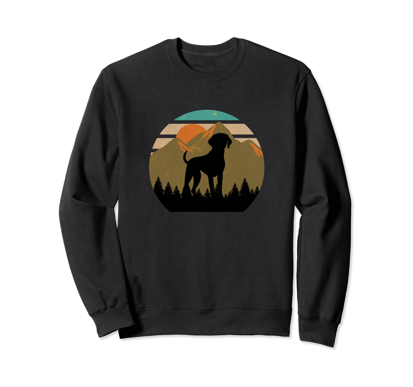 Shorthaired Pointer Dog Sunset Sweatshirt - Graphic Print Men Women - T-Shirt, Sweatshirt, Hoodie