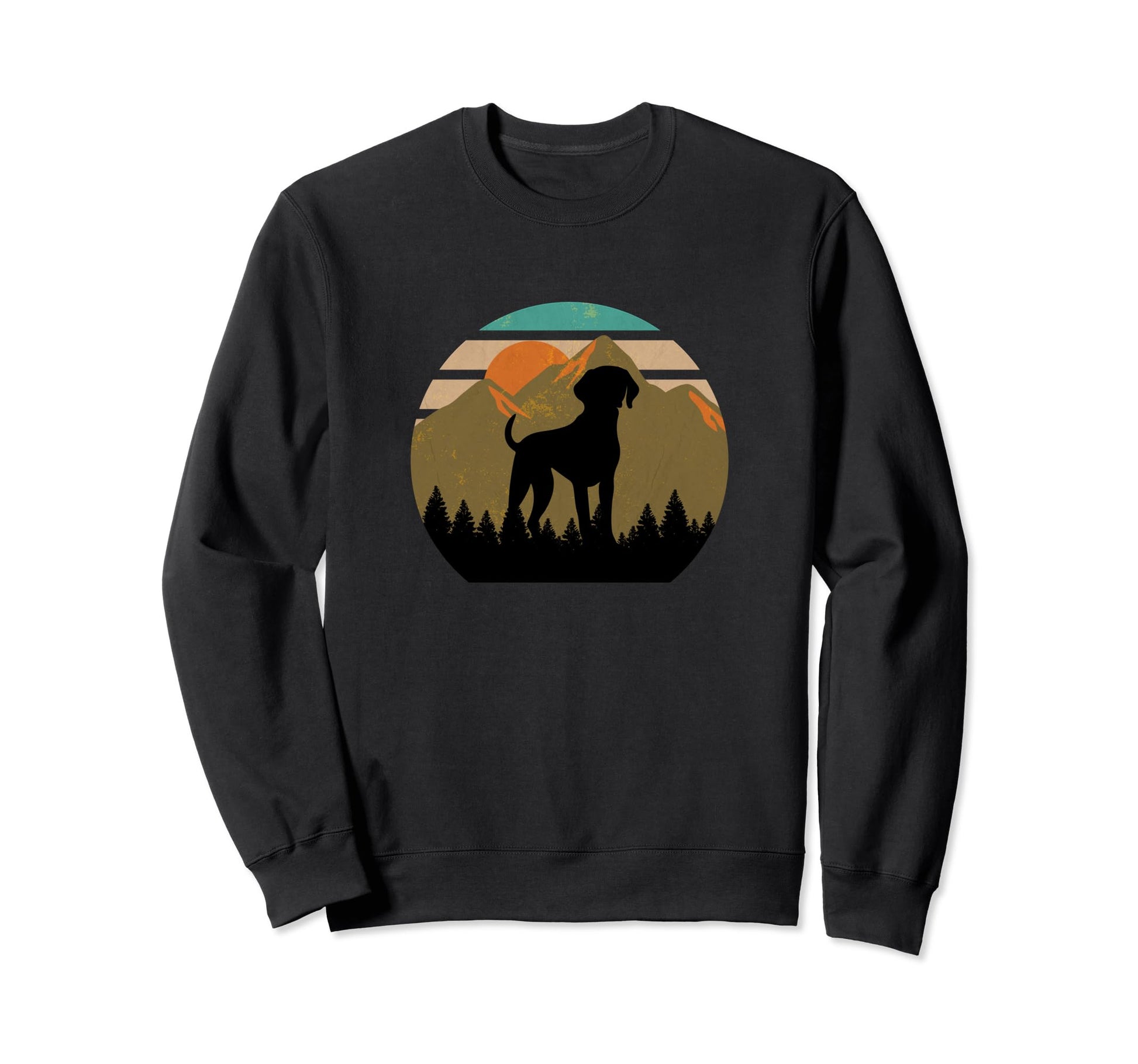 Shorthaired Pointer Dog Sunset Sweatshirt - Graphic Print Men Women - T-Shirt, Sweatshirt, Hoodie
