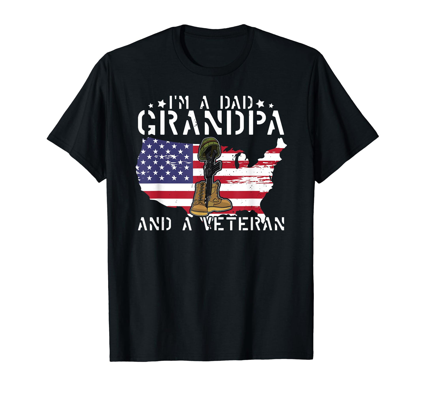American Usa Fathers Veteran Retired T-Shirt - Fun Novelty Design Unisex - T-Shirt, Sweatshirt, Hoodie