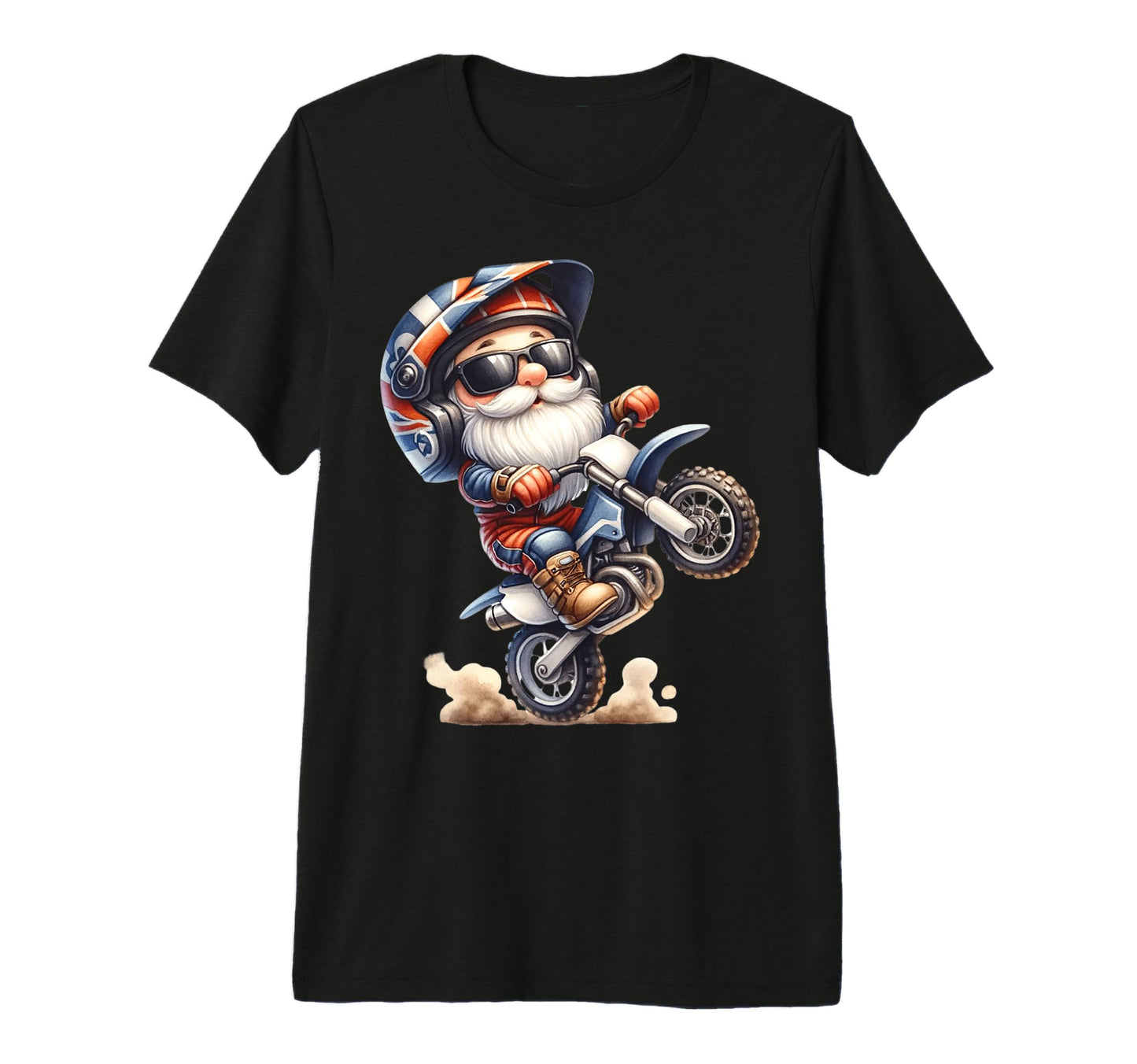 Motocross Dad Gnome And Funny Dirt T-Shirt - Trendy Graphic for Adults - T-Shirt, Sweatshirt, Hoodie