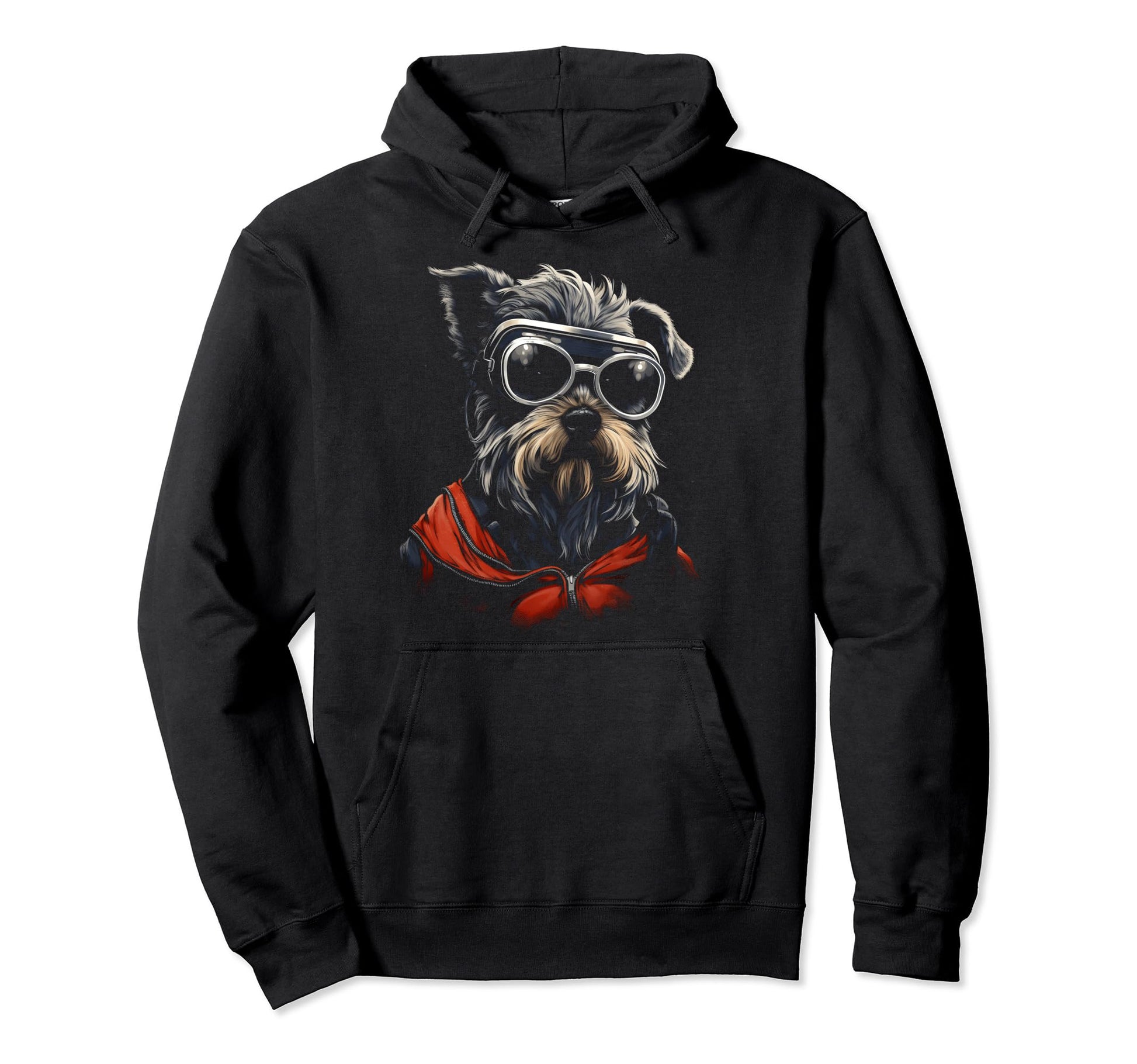 Motorcycle Dad Biker Dog Funny Hoodie - Novelty Apparel for Adults - T-Shirt, Sweatshirt, Hoodie