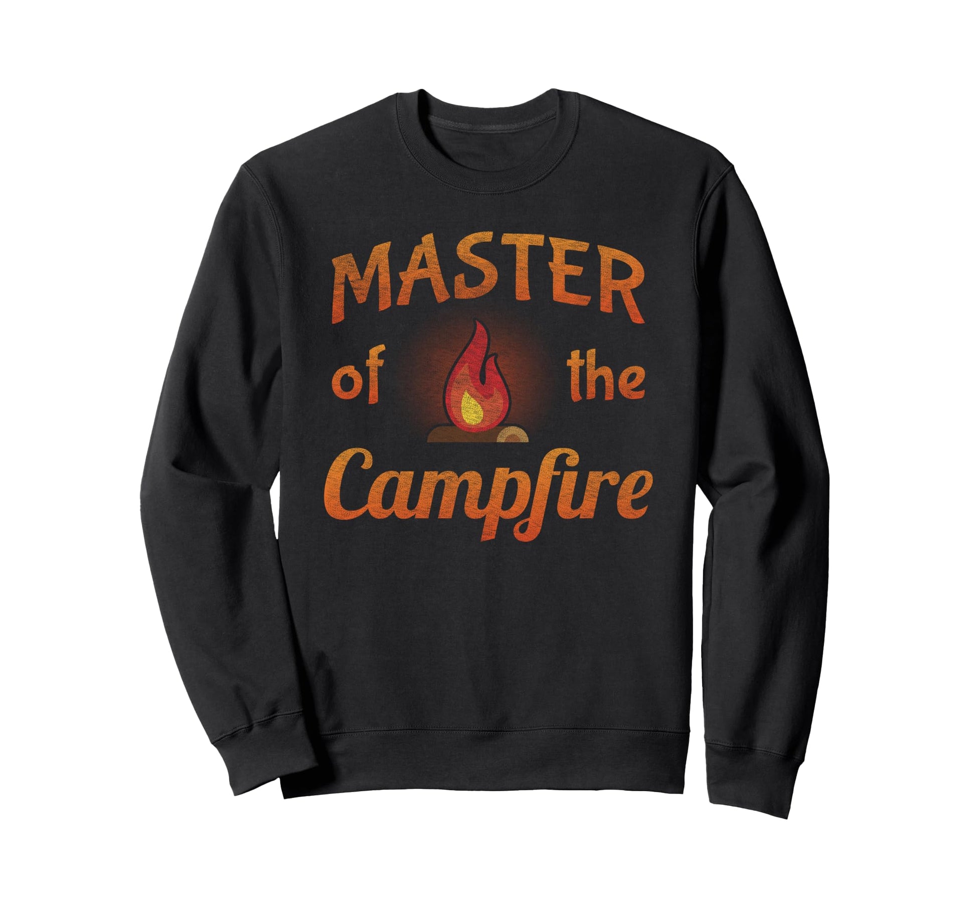 Master Campfire Camper Dad Sweatshirt - Aesthetic Graphic for Adults - T-Shirt, Sweatshirt, Hoodie