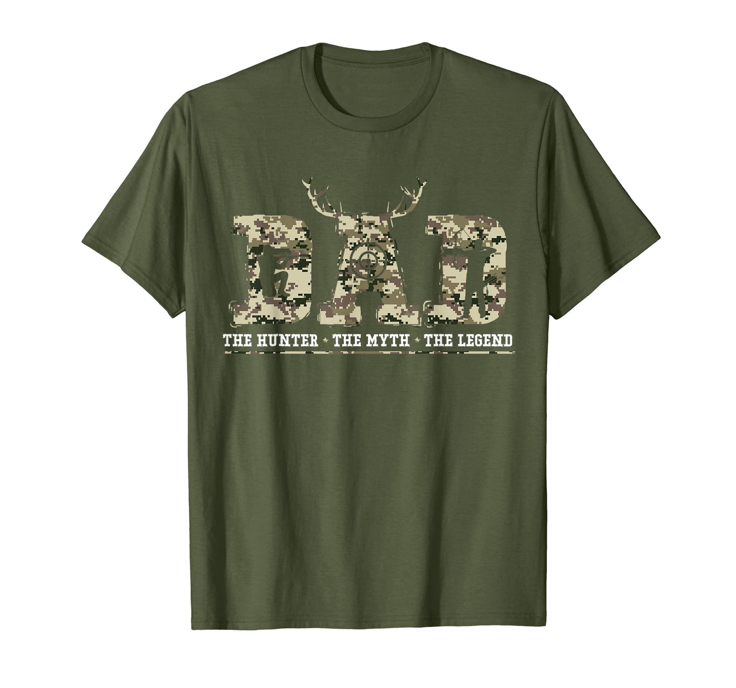 Mens Hunter Dad Myth Legend Usa Camo T-Shirt - Unique Graphic Men Women - T-Shirt, Sweatshirt, Hoodie