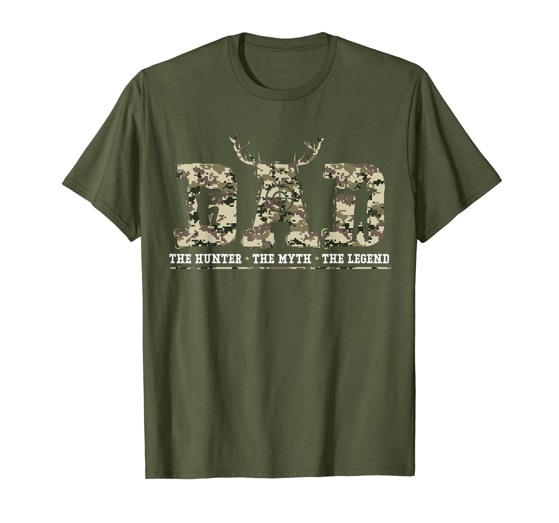 Mens Hunter Dad Myth Legend Usa Camo T-Shirt - Unique Graphic Men Women - T-Shirt, Sweatshirt, Hoodie