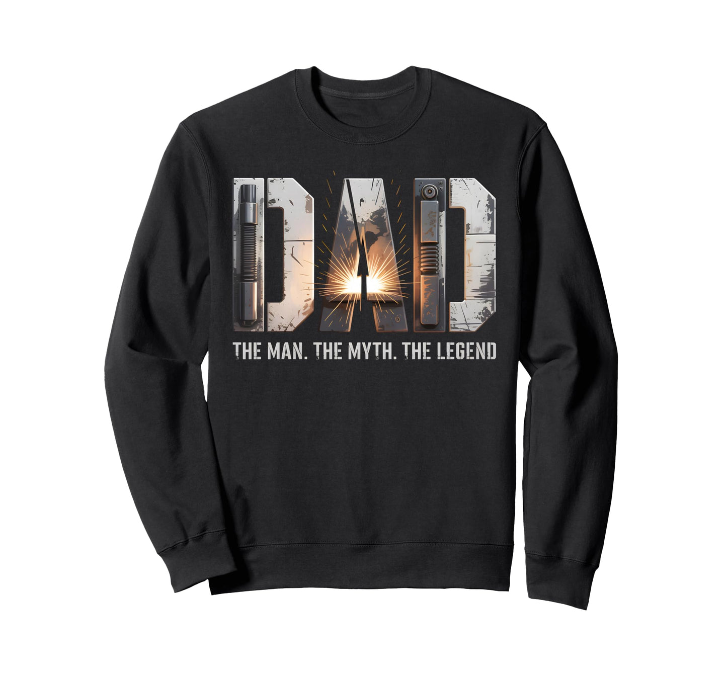 Dad Myth Legend Funny Welding Sweatshirt - Aesthetic Graphic for Adults - T-Shirt, Sweatshirt, Hoodie