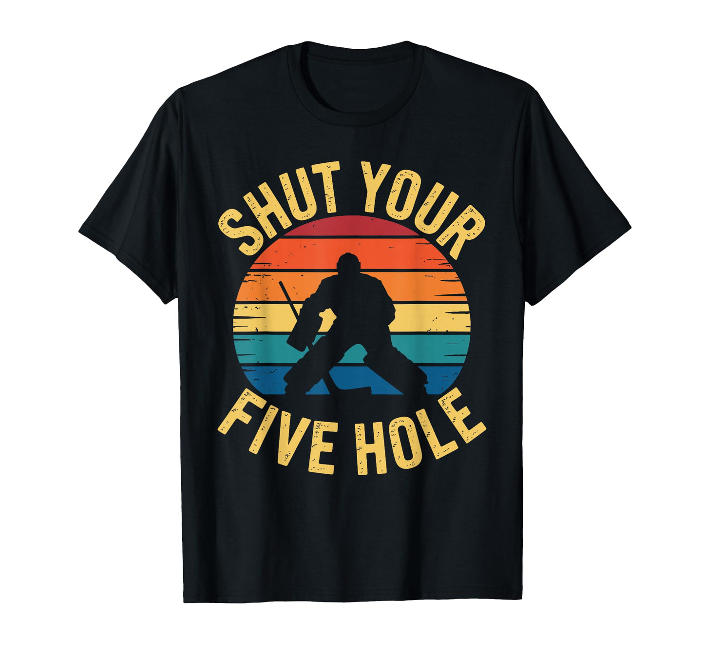 Funny Ice Hockey Goalie Art Ice T-Shirt - Custom Art Print for Adults - T-Shirt, Sweatshirt, Hoodie