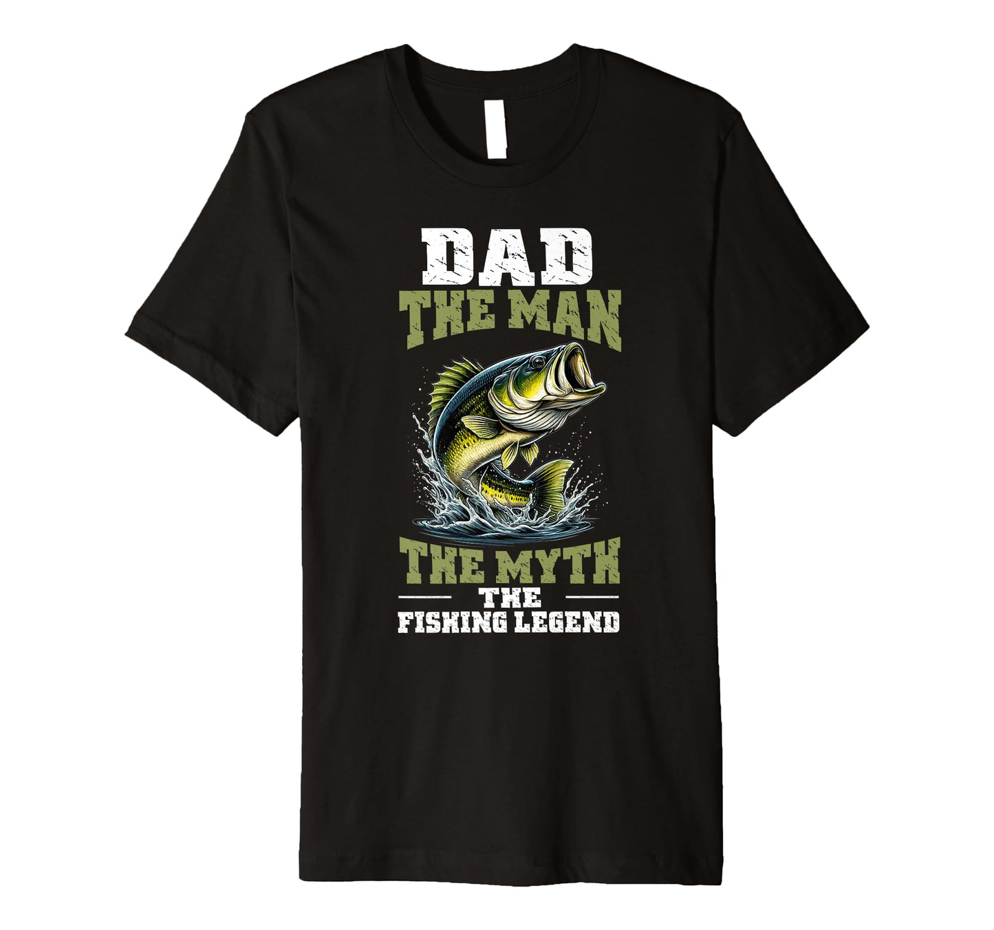 Dad Myth Fishing Legend Fathers Day Papa T-Shirt - Graphic Print Unisex - T-Shirt, Sweatshirt, Hoodie