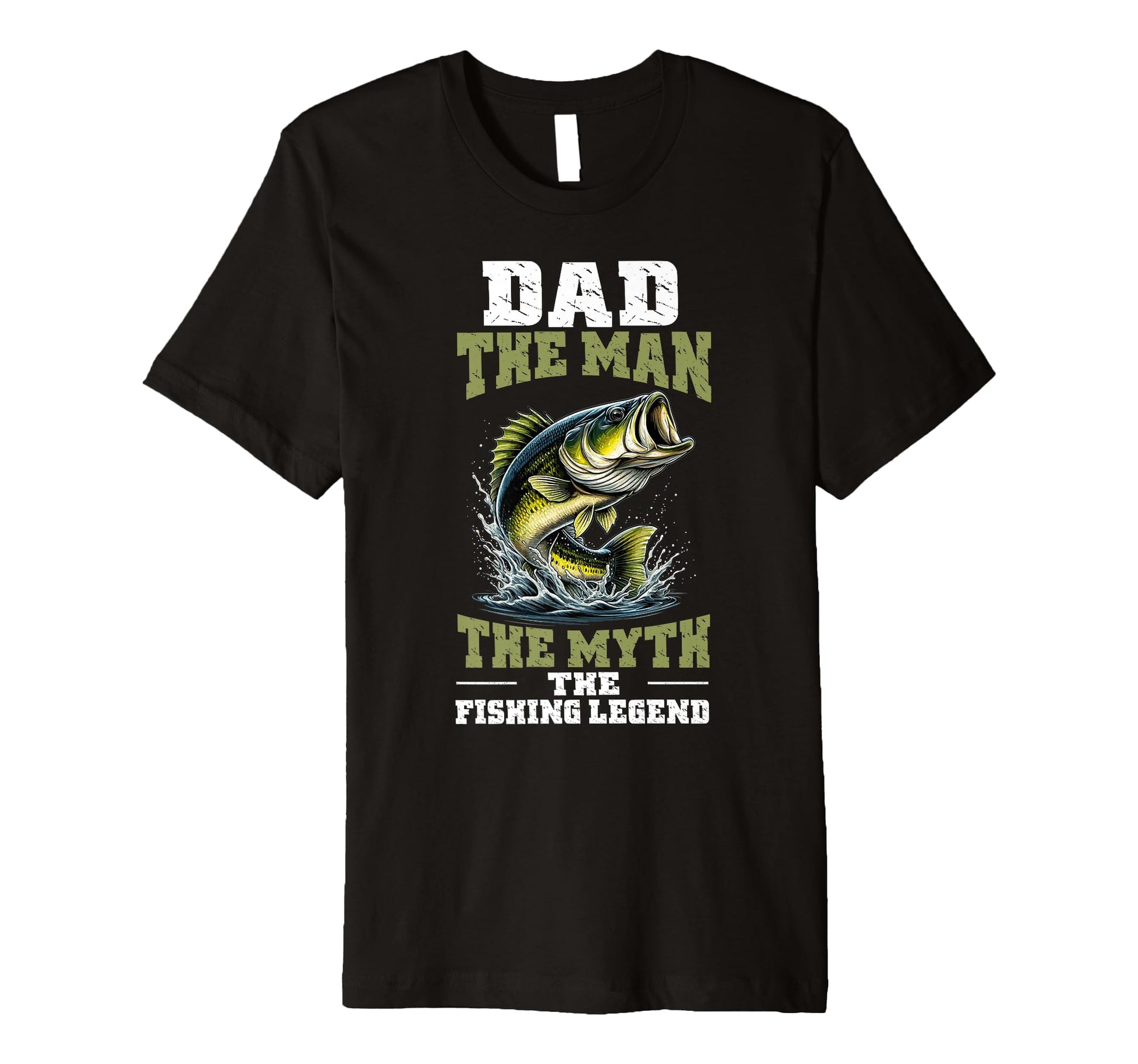 Dad Myth Fishing Legend Fathers Day Papa T-Shirt - Graphic Print Unisex - T-Shirt, Sweatshirt, Hoodie