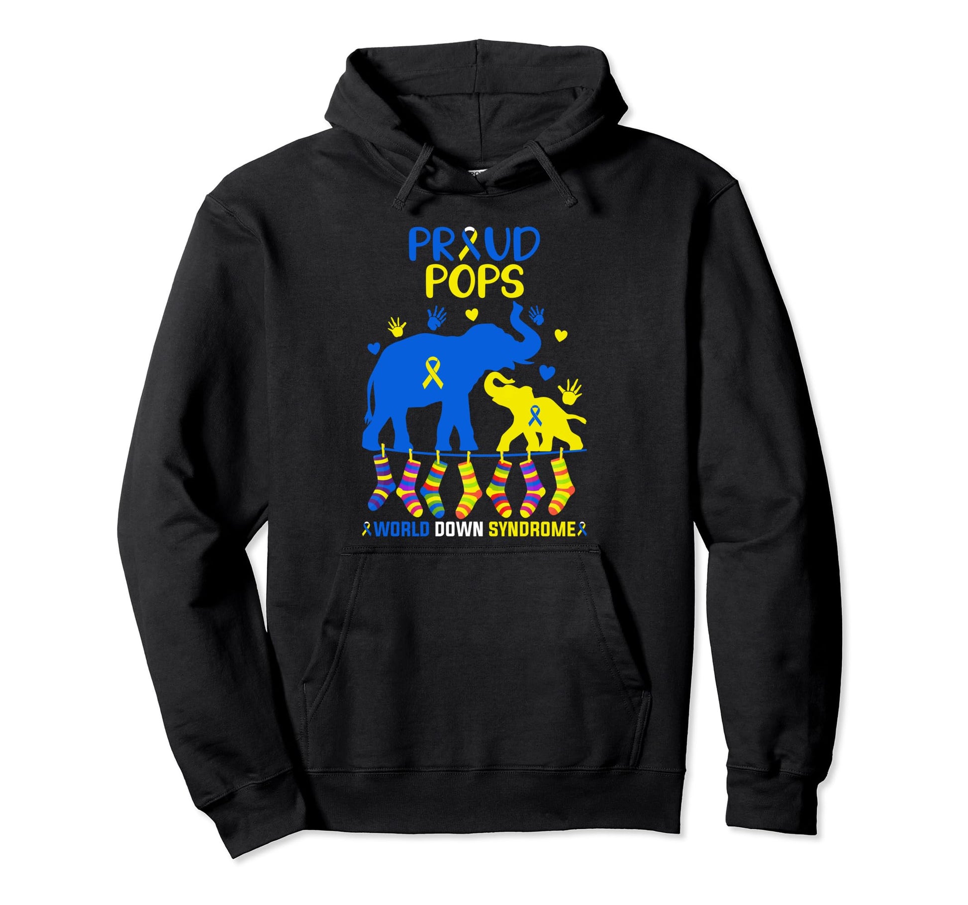 Proud Pops World Down Syndrome Hoodie - Unique Graphic for Adults - T-Shirt, Sweatshirt, Hoodie