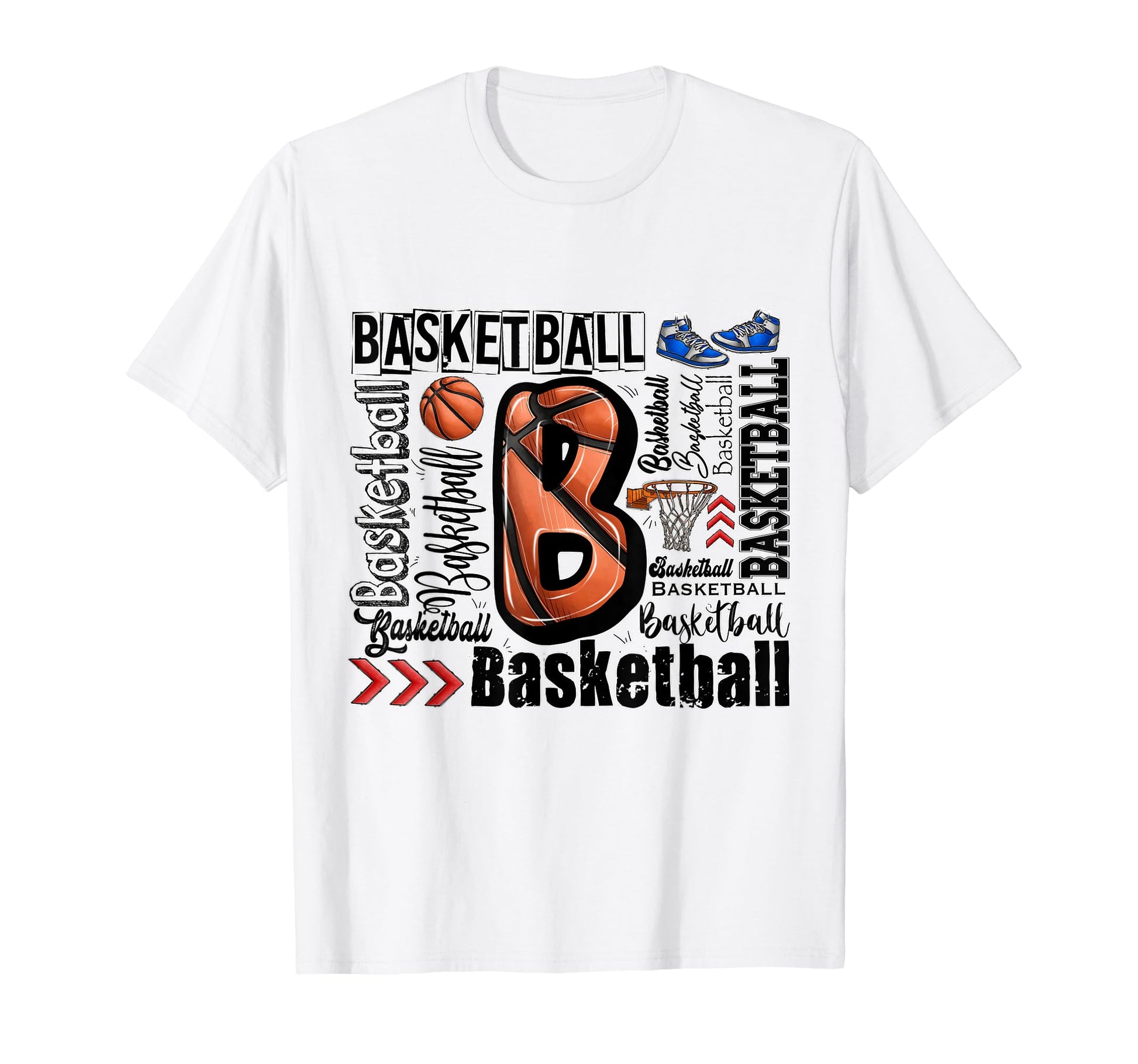 Basketball Player Mom Dad Sister T-Shirt - Fun Novelty Design for Adults - T-Shirt, Sweatshirt, Hoodie