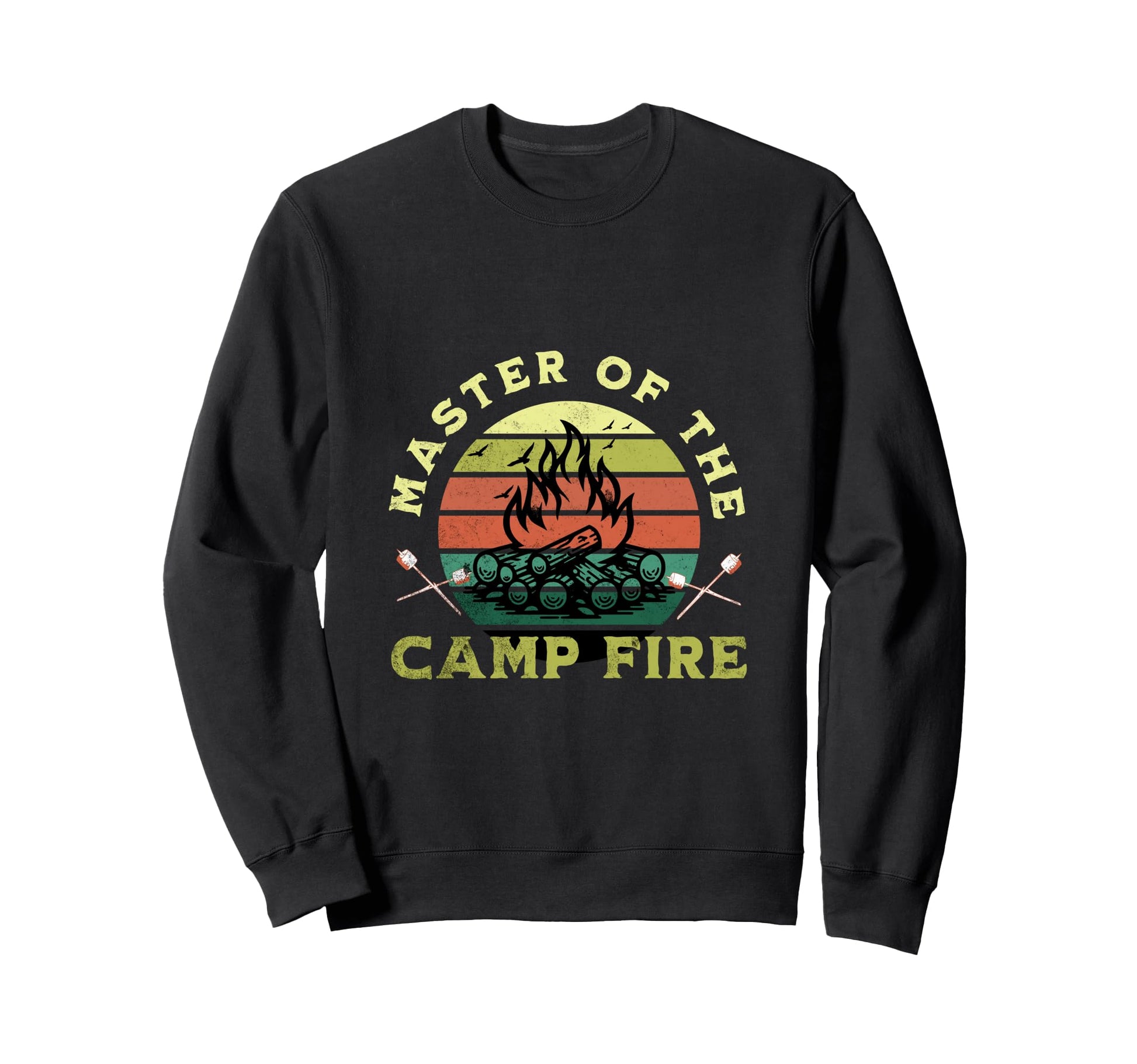 Master Campfire Funny Camping Dad Sweatshirt - Graphic Print Men Women - T-Shirt, Sweatshirt, Hoodie