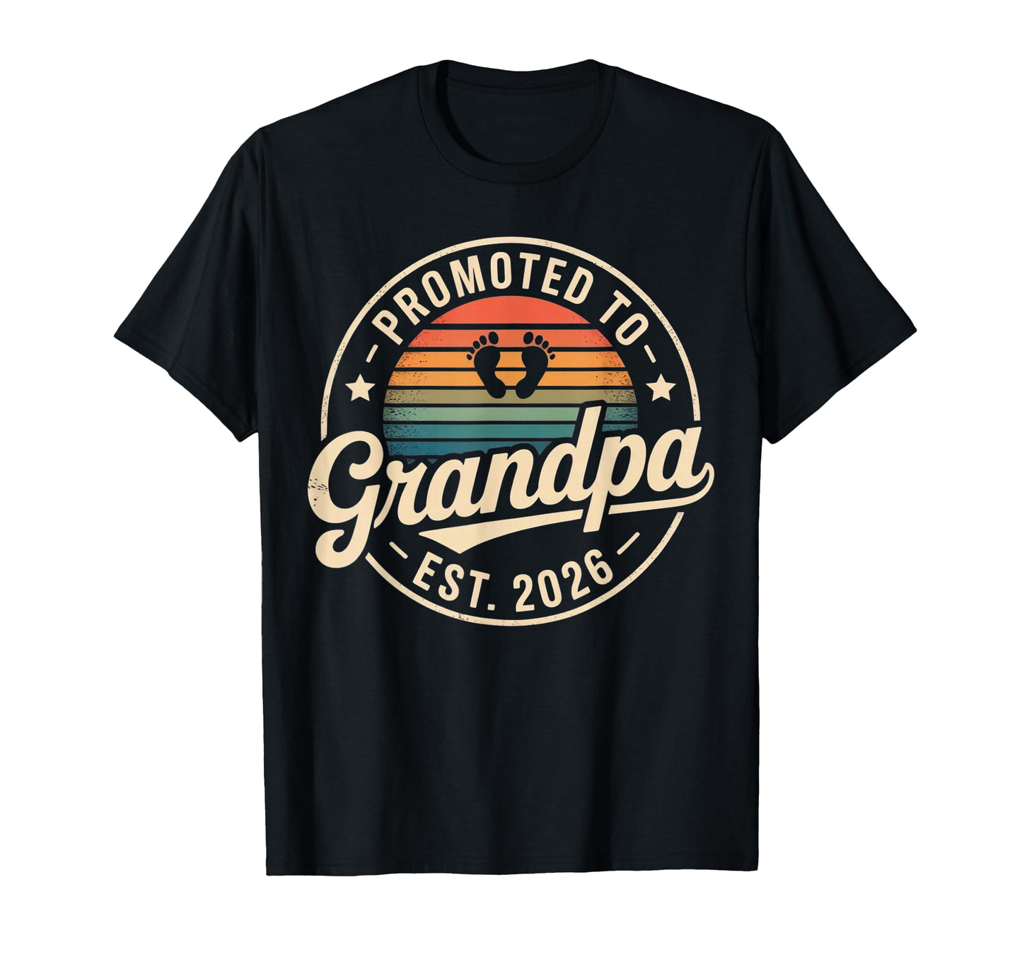 Promoted To Grandpa 2026 Pregnancy T-Shirt - Custom Art Print for Adults - T-Shirt, Sweatshirt, Hoodie