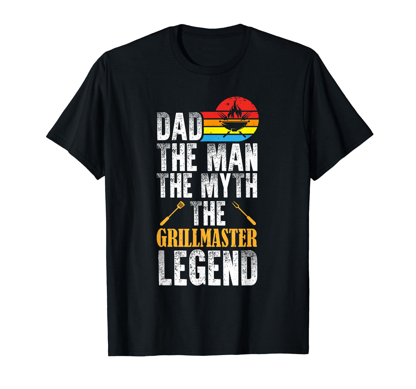 Dad Myth Grillmaster Legend Bbq Lover T-Shirt - Trendy Graphic Men Women - T-Shirt, Sweatshirt, Hoodie