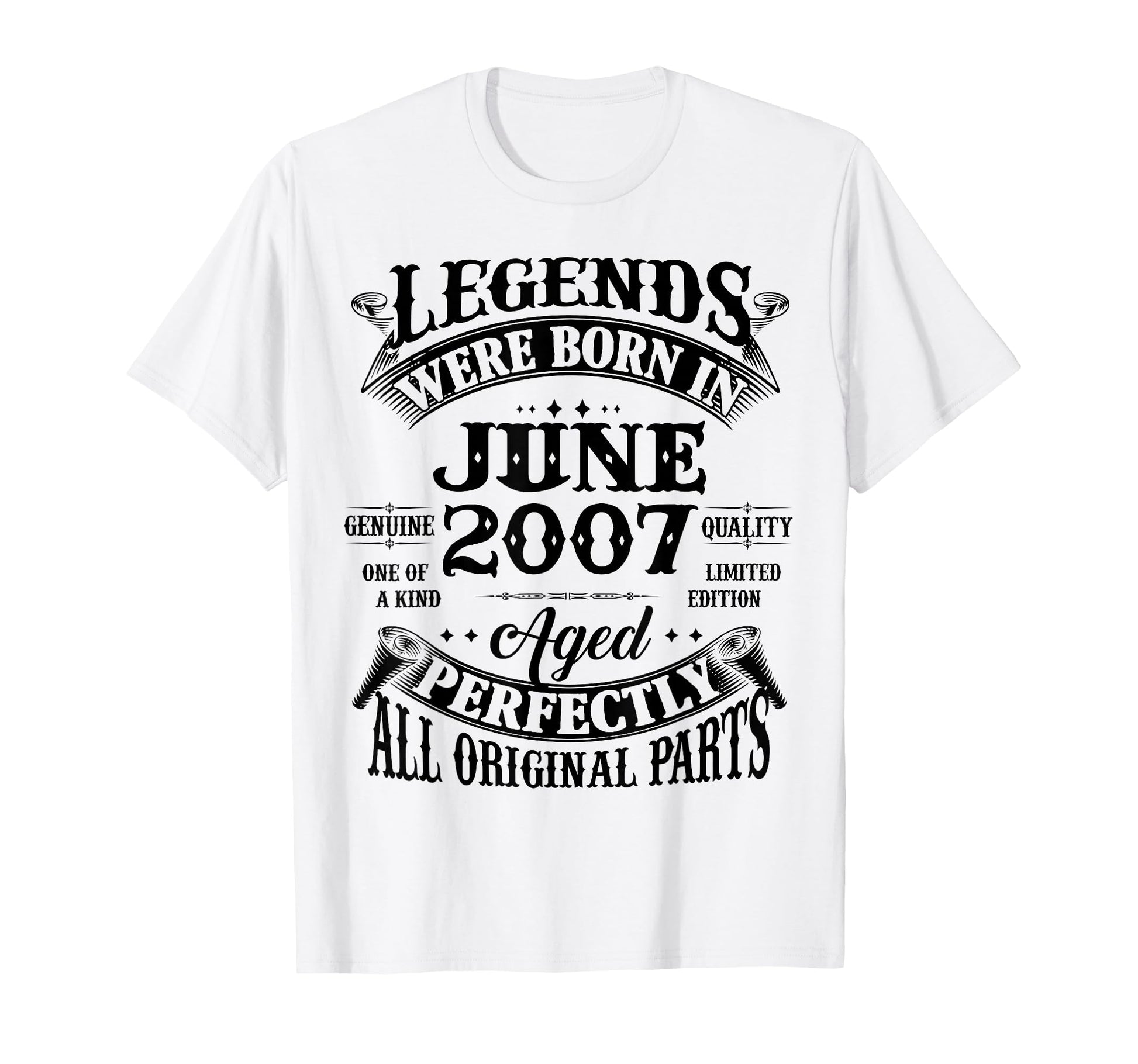 19Th Birthday Gift Legend Born June T-Shirt - Trendy Graphic for Adults - T-Shirt, Sweatshirt, Hoodie