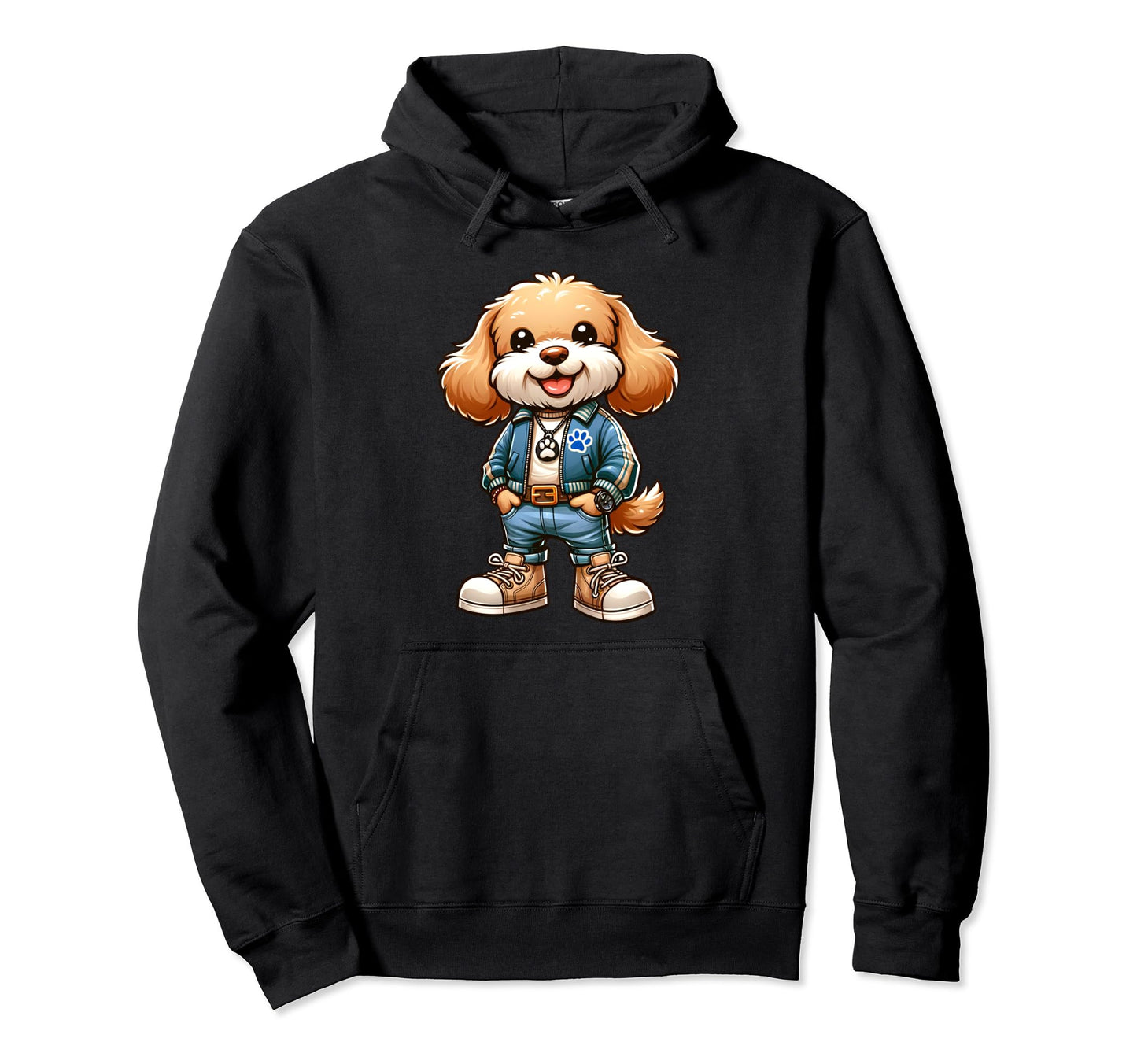 Cockapoo Dog Jacket Outfit Dog Mom Dad Hoodie - Trendy Graphic Unisex - T-Shirt, Sweatshirt, Hoodie