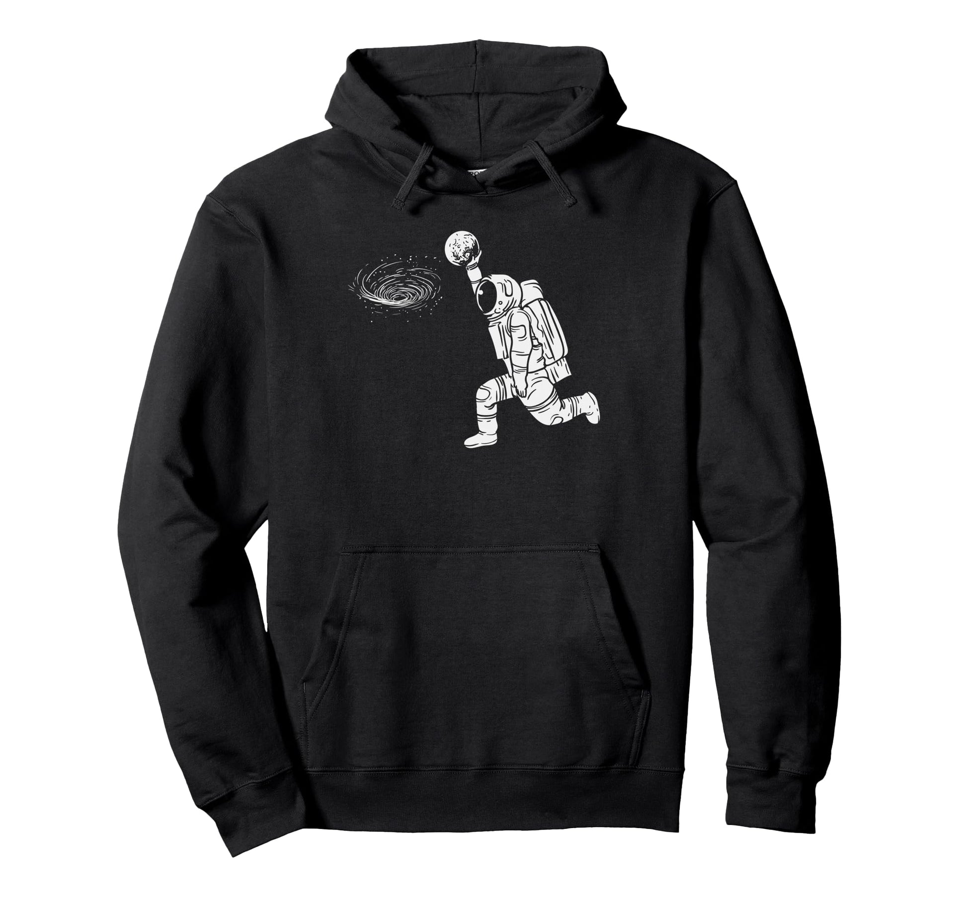 Funny Astronaut Dunking Space Basketball Hoodie - Custom Art Print Unisex - T-Shirt, Sweatshirt, Hoodie