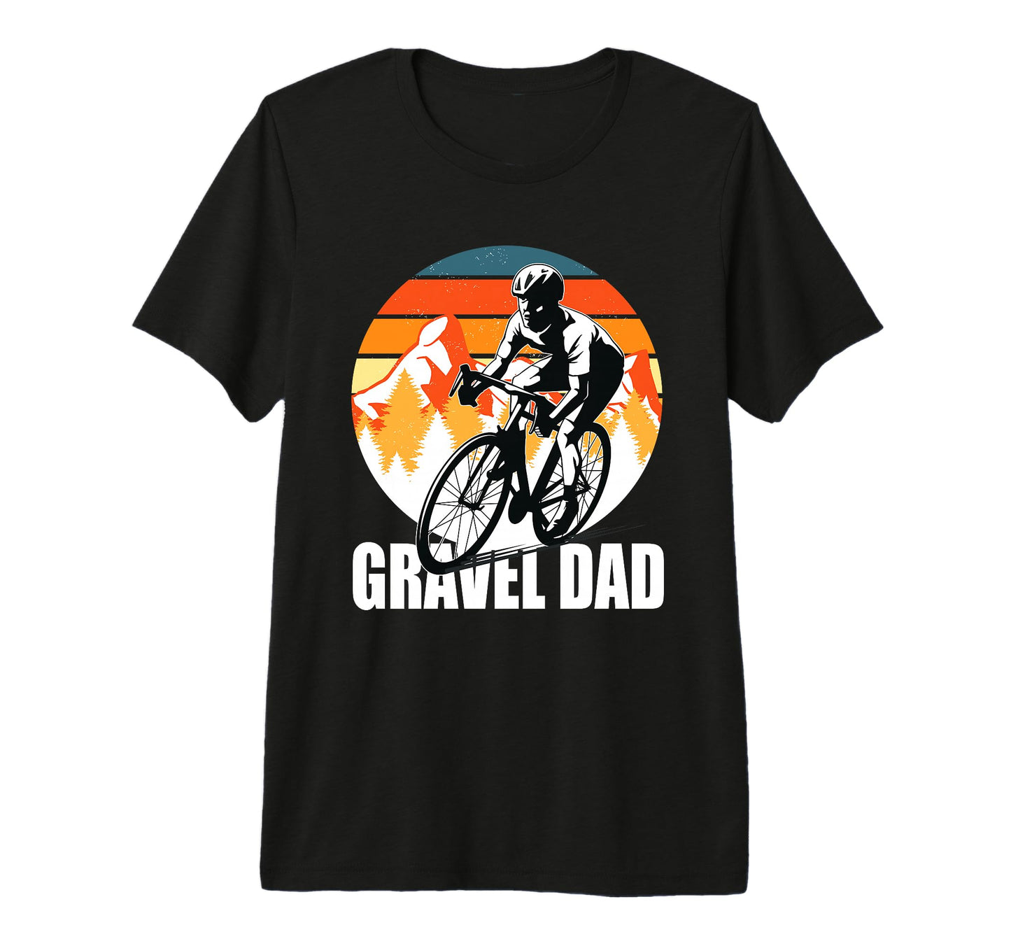 Gravel Dad Ride Gravel Gravel Bike T-Shirt - Novelty Apparel for Adults - T-Shirt, Sweatshirt, Hoodie