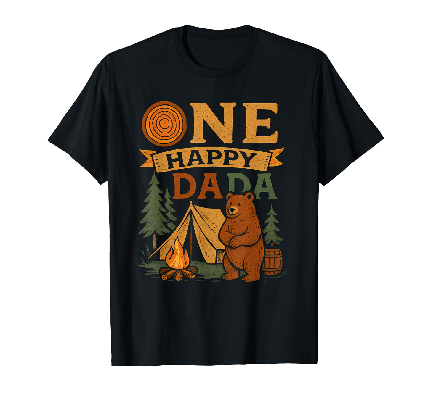 One Happy Dada 1St Birthday Dad Forest T-Shirt - Fun Novelty Design Unisex - T-Shirt, Sweatshirt, Hoodie