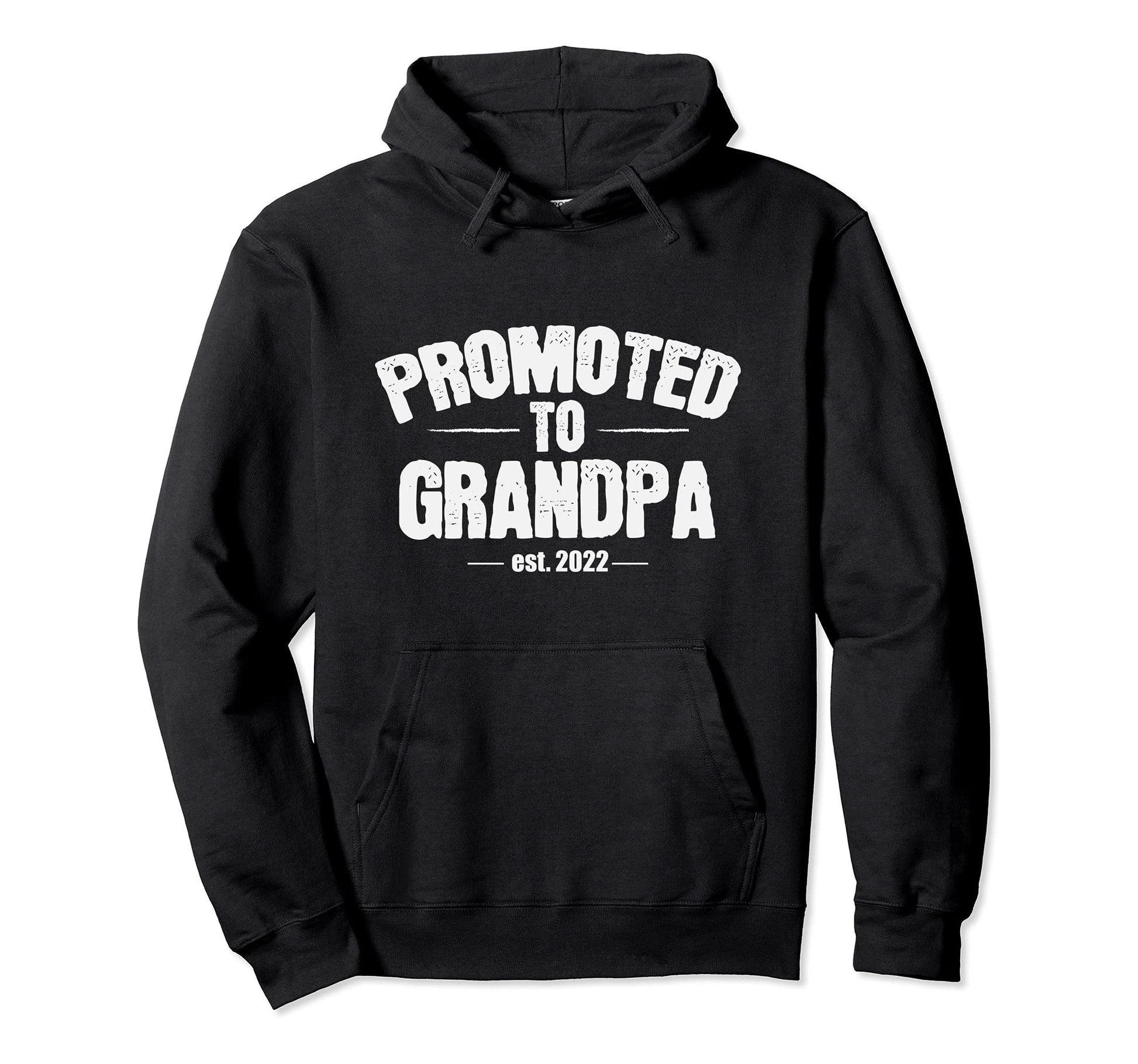 Promoted To Grandpa Established Hoodie - Fun Novelty Design for Adults - T-Shirt, Sweatshirt, Hoodie