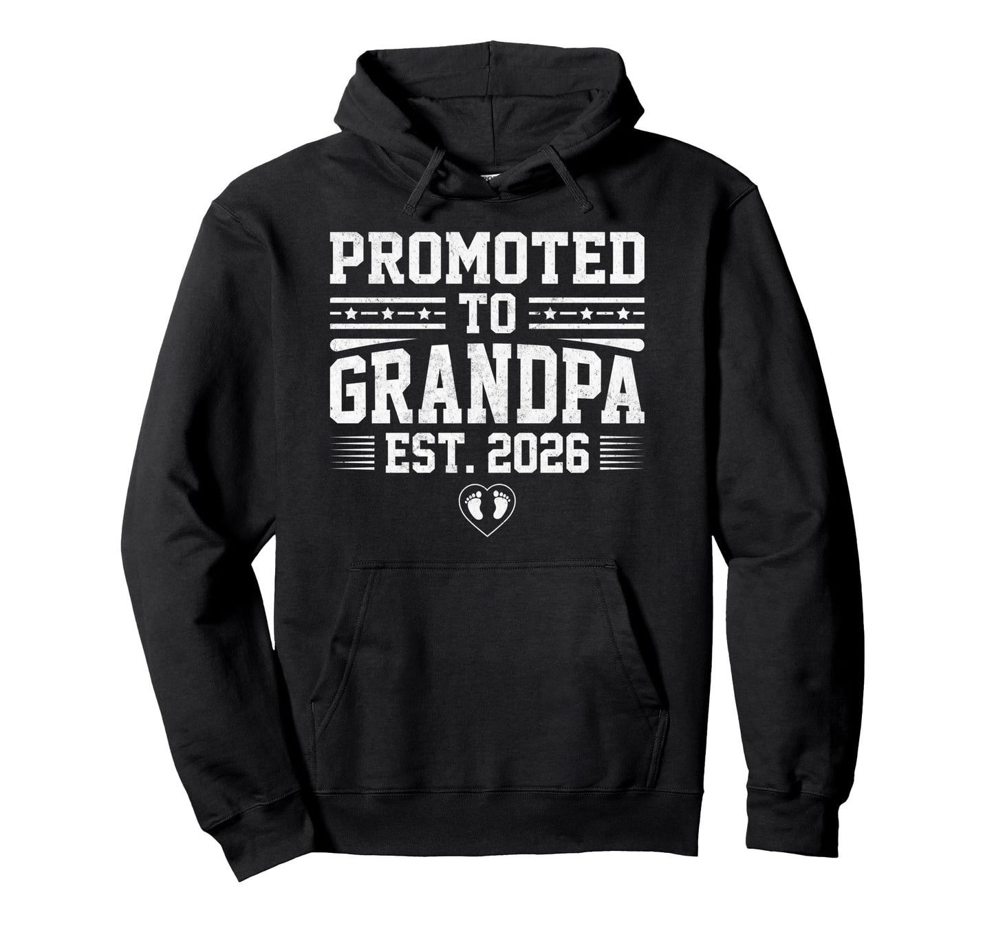 Promoted To Grandpa Est 2026 Grandpa Hoodie - Minimalist Print Men Women - T-Shirt, Sweatshirt, Hoodie