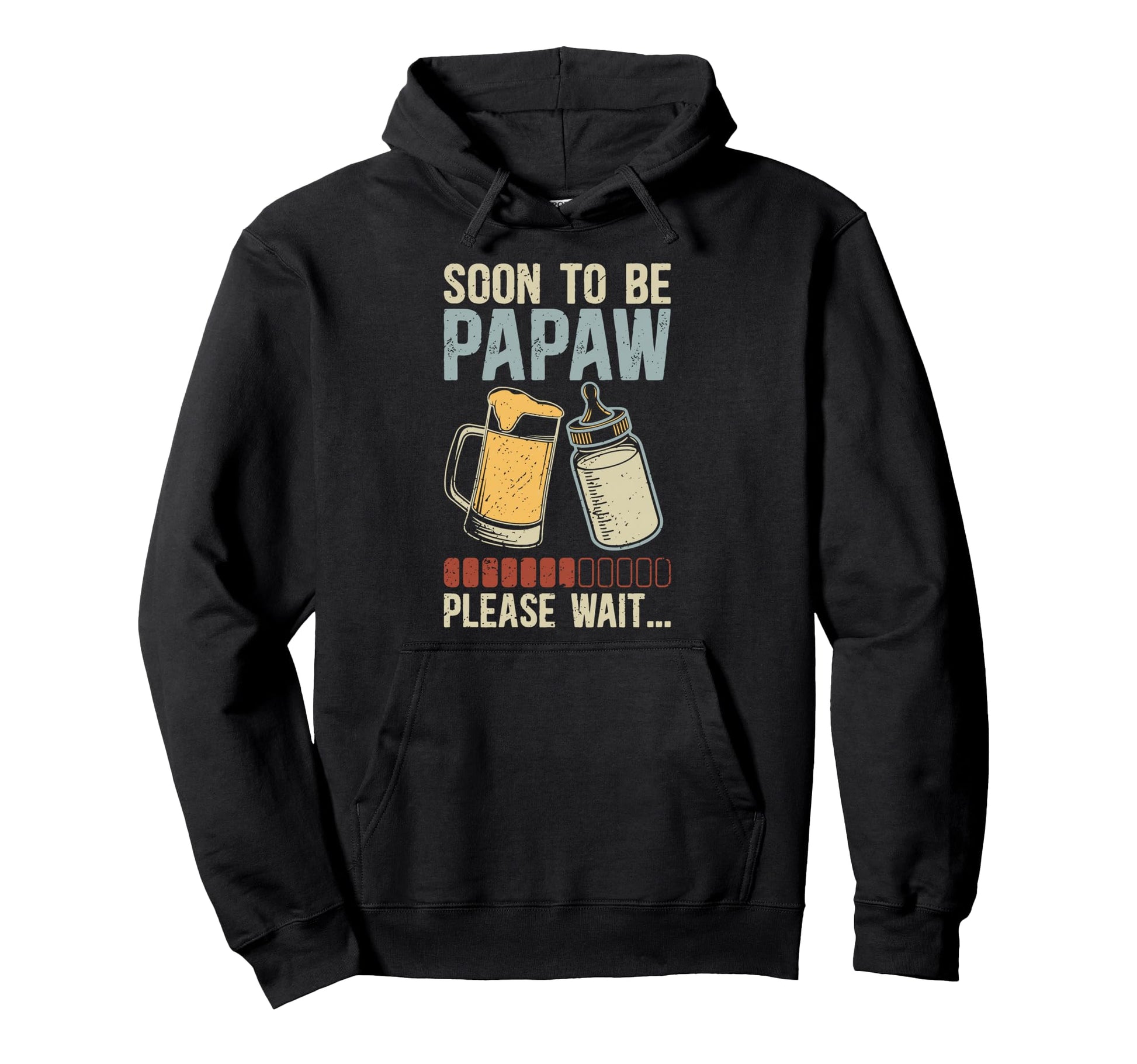 Soon To Be Papaw Promoted To Papaw Hoodie - Trendy Graphic for Adults - T-Shirt, Sweatshirt, Hoodie