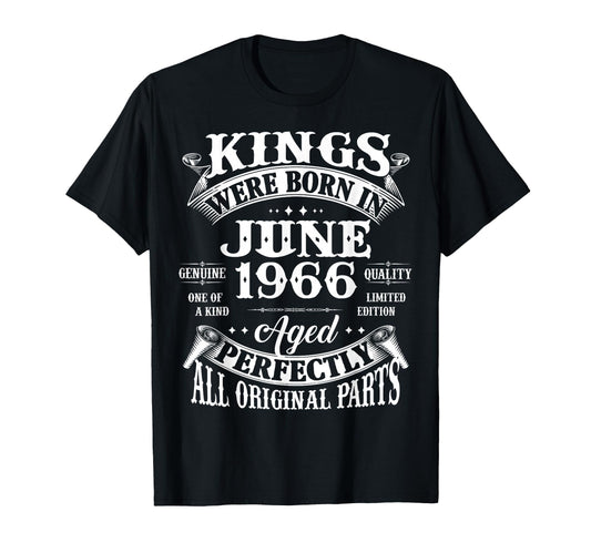 60Th Birthday Gift Kings Born June T-Shirt - Novelty Apparel Men Women - T-Shirt, Sweatshirt, Hoodie