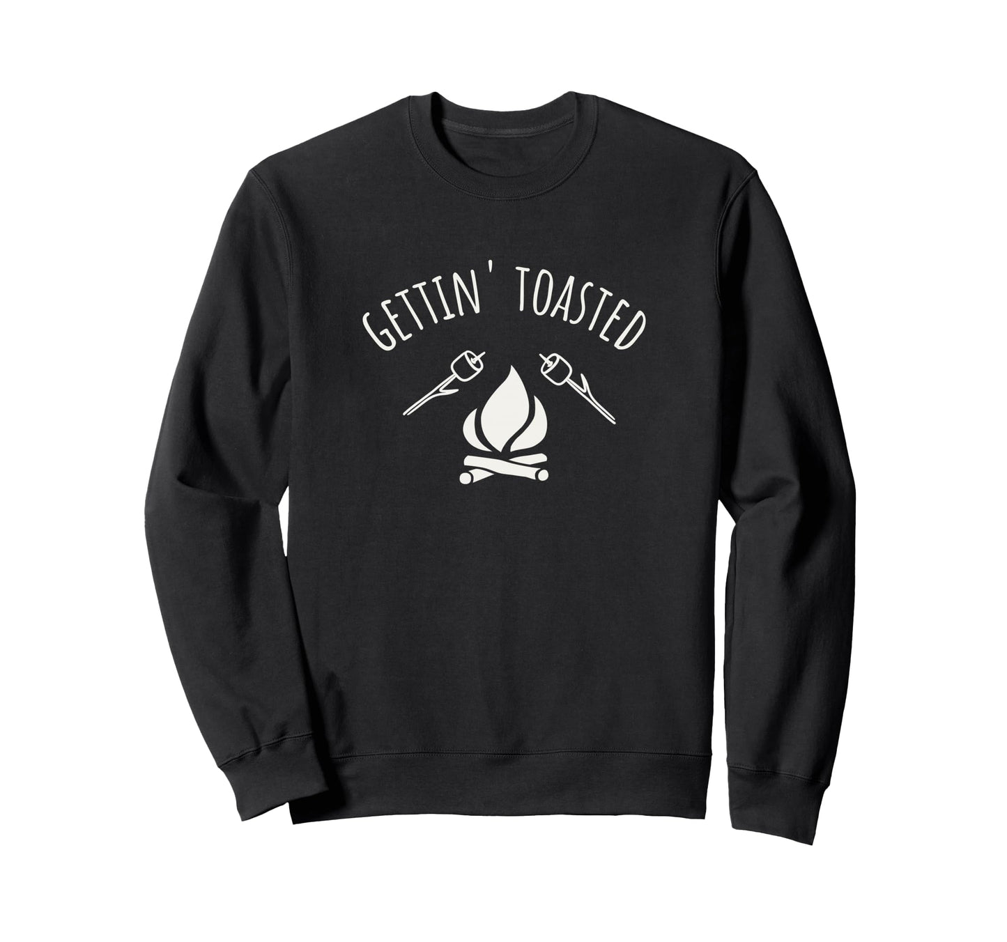 Gettin Toasted Fire Pit Smores Sweatshirt - Custom Art Print Unisex - T-Shirt, Sweatshirt, Hoodie