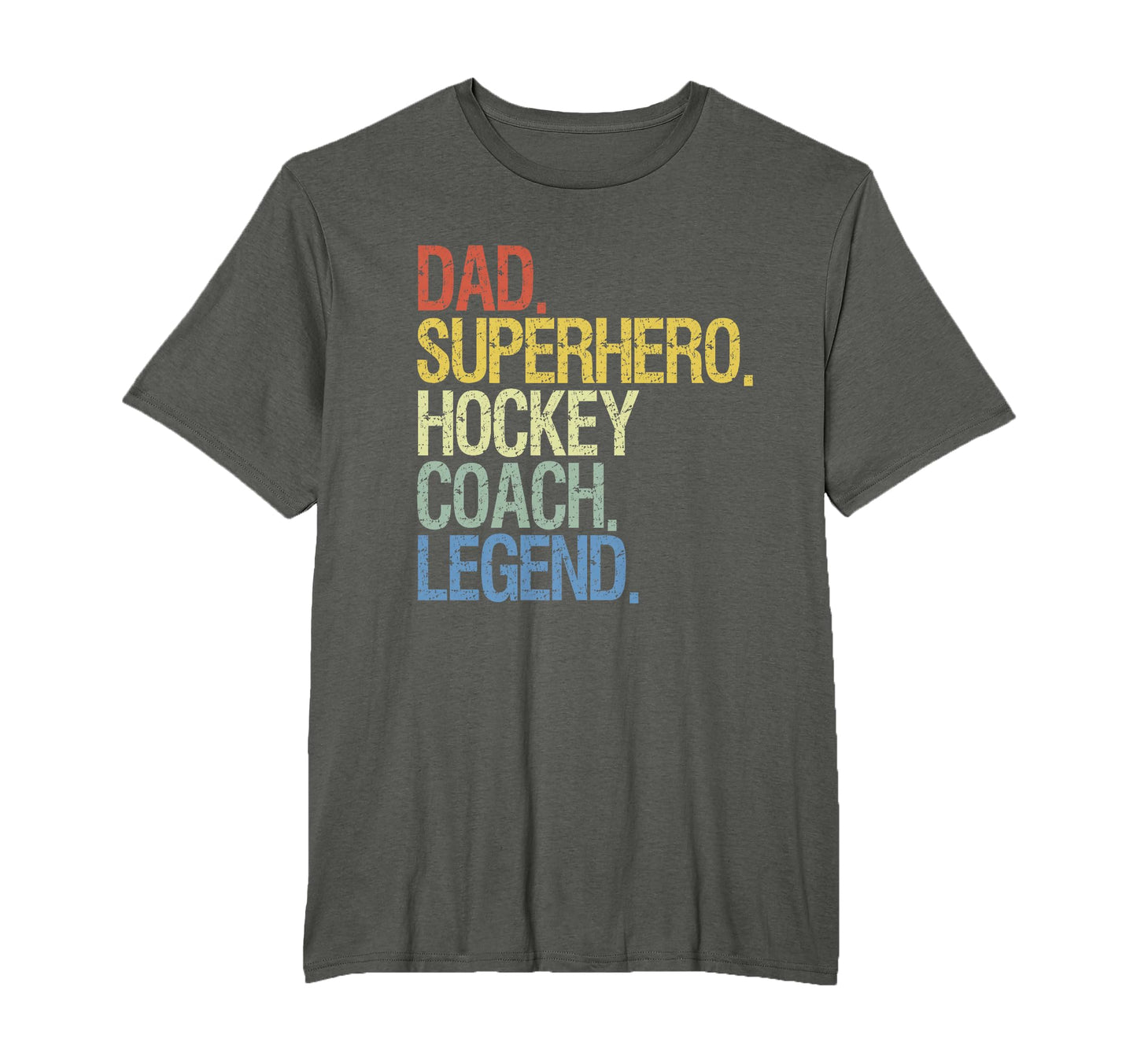 Dad Superhero Hockey Coach Legend T-Shirt - Trendy Graphic Men Women - T-Shirt, Sweatshirt, Hoodie