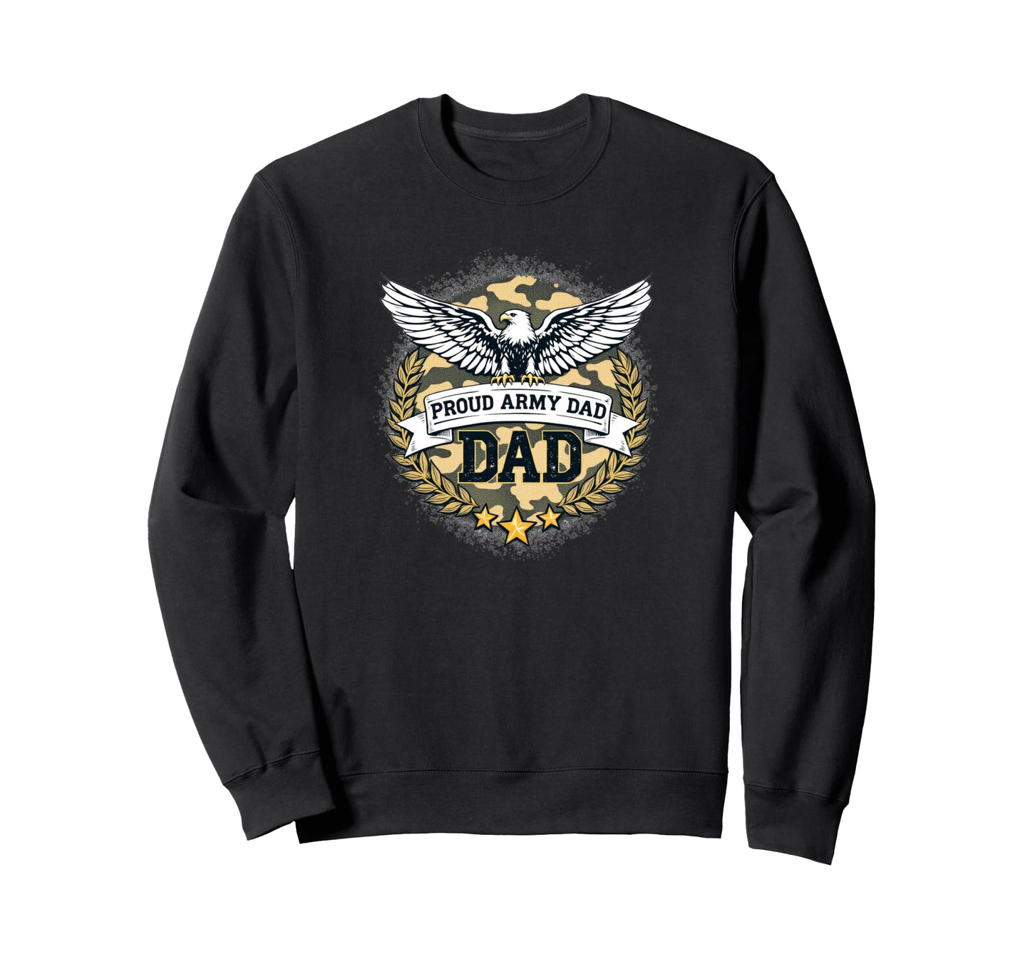 Proud Army Dad Army Forces American Sweatshirt - Trendy Graphic for Adults - T-Shirt, Sweatshirt, Hoodie