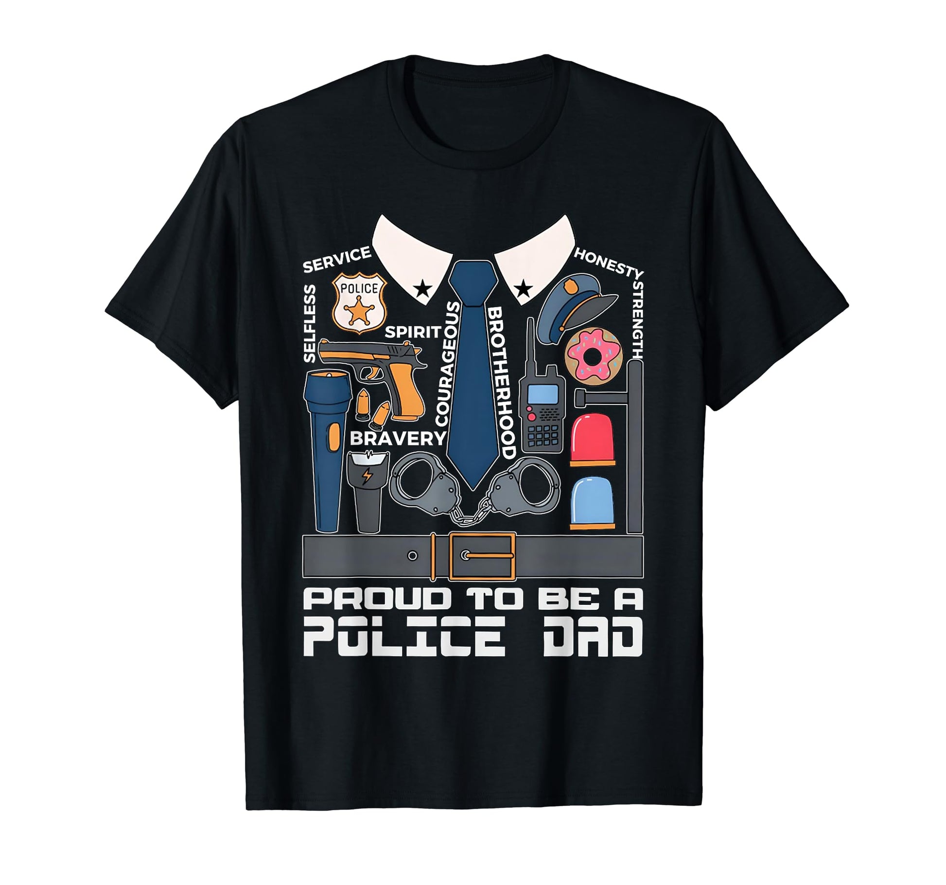 I Once Protected Him Police Officer T-Shirt - Novelty Apparel Men Women - T-Shirt, Sweatshirt, Hoodie