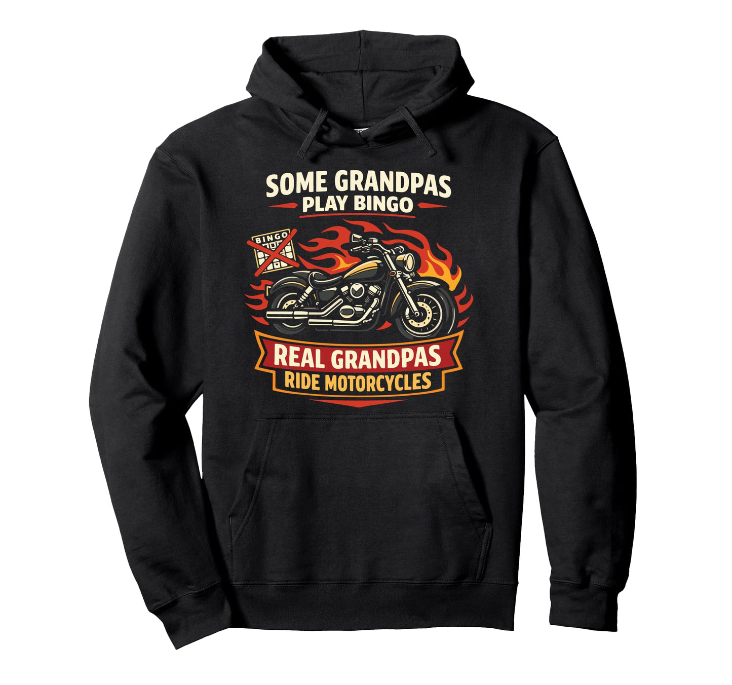 Motorcycle Biker Grandpa Some Grandpas Hoodie - Novelty Apparel Unisex - T-Shirt, Sweatshirt, Hoodie