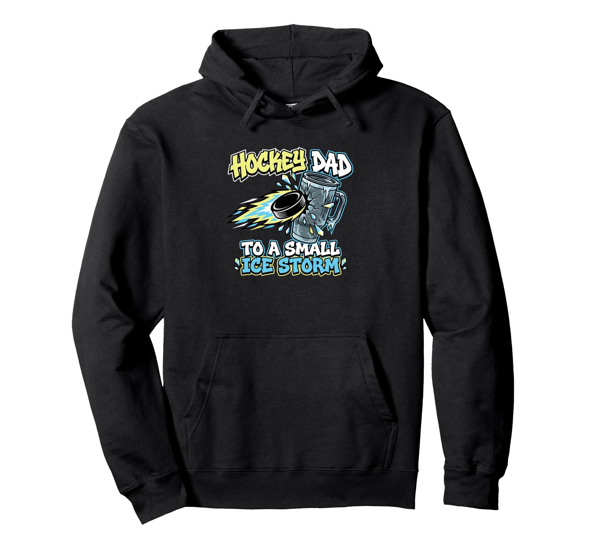 Hockey Dad To Small Ice Storm Rink Parent Hoodie - Unique Graphic Men Women - T-Shirt, Sweatshirt, Hoodie