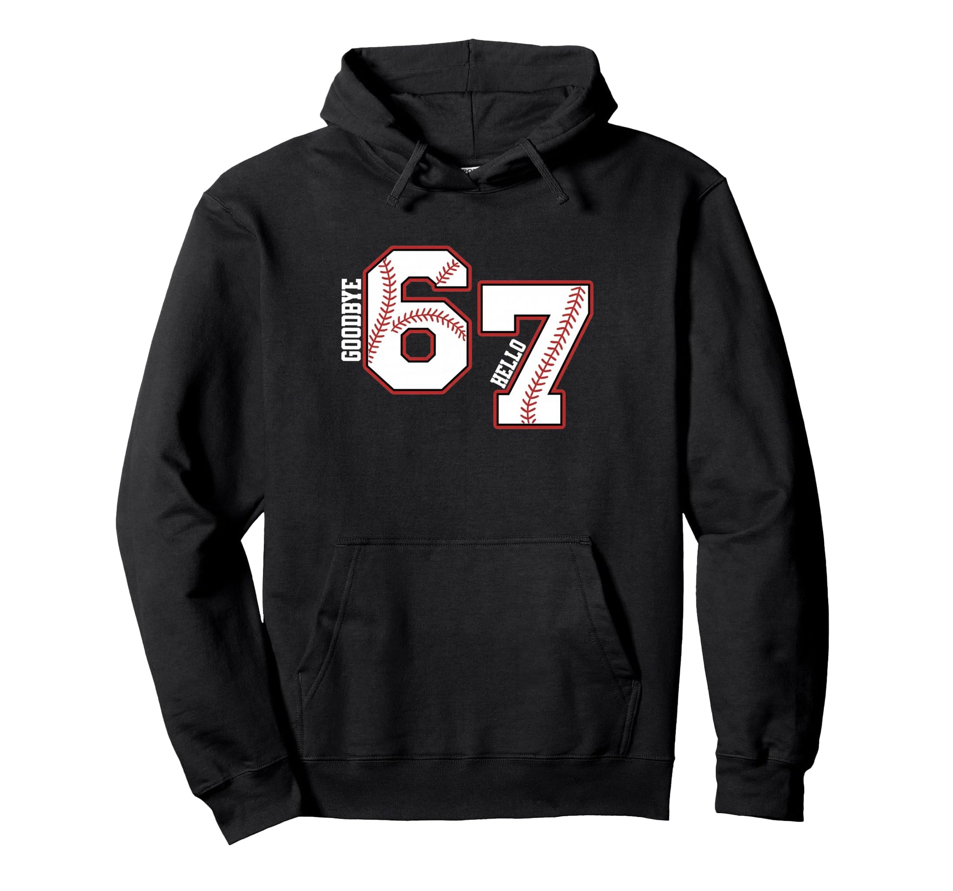 Six Seven Baseball 7 Year Old Birthday I Hoodie - Unique Graphic Unisex - T-Shirt, Sweatshirt, Hoodie
