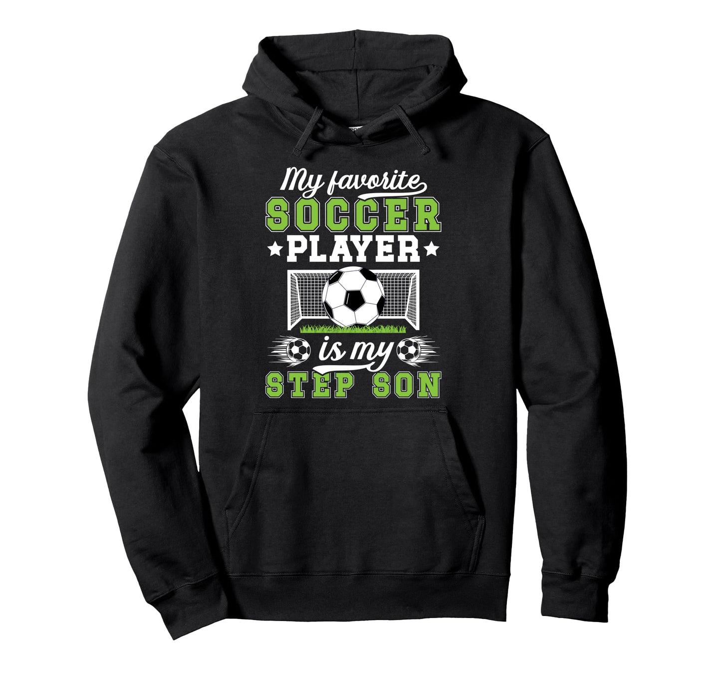 Proud Soccer Step Dad Soccer Player Hoodie - Aesthetic Graphic for Adults - T-Shirt, Sweatshirt, Hoodie