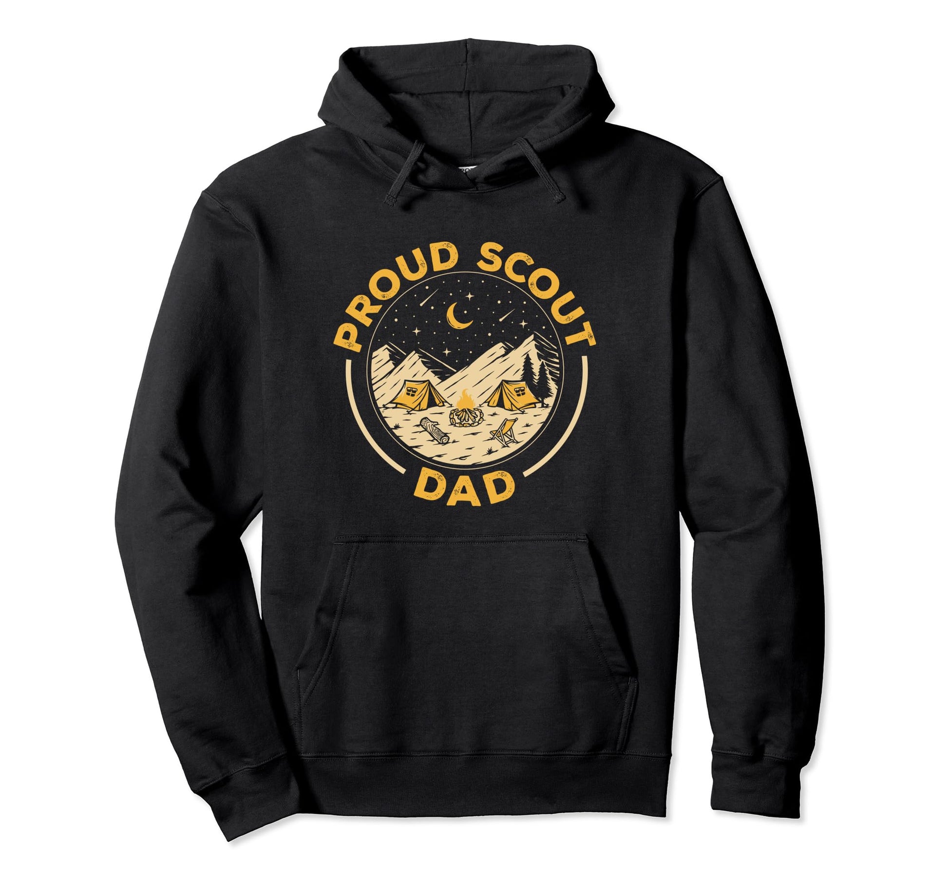 Scout Scouting Proud Scout Dad Camping Hoodie - Aesthetic Graphic Unisex - T-Shirt, Sweatshirt, Hoodie