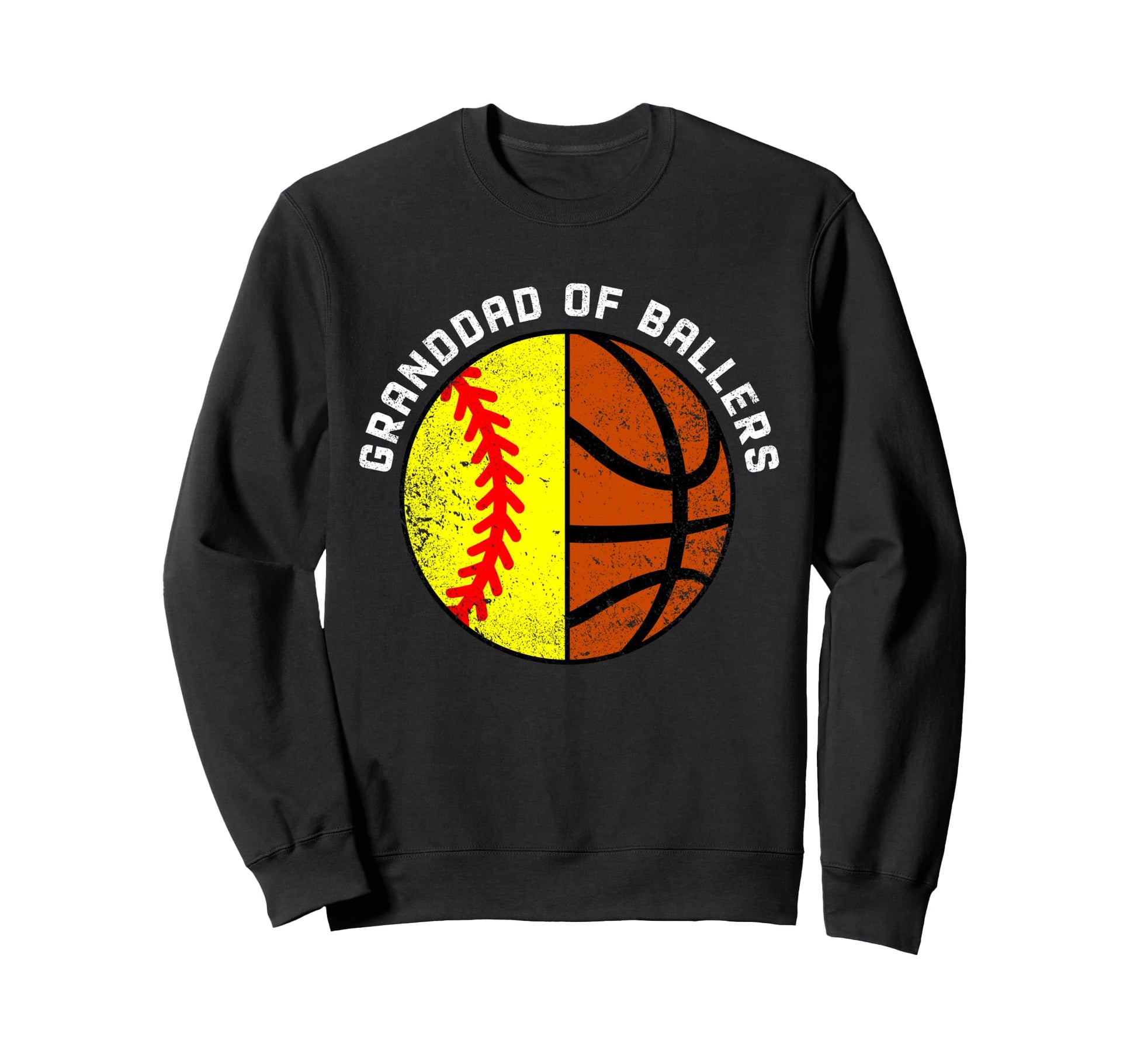 Granddad Ballers Funny Softball Sweatshirt - Aesthetic Graphic Unisex - T-Shirt, Sweatshirt, Hoodie