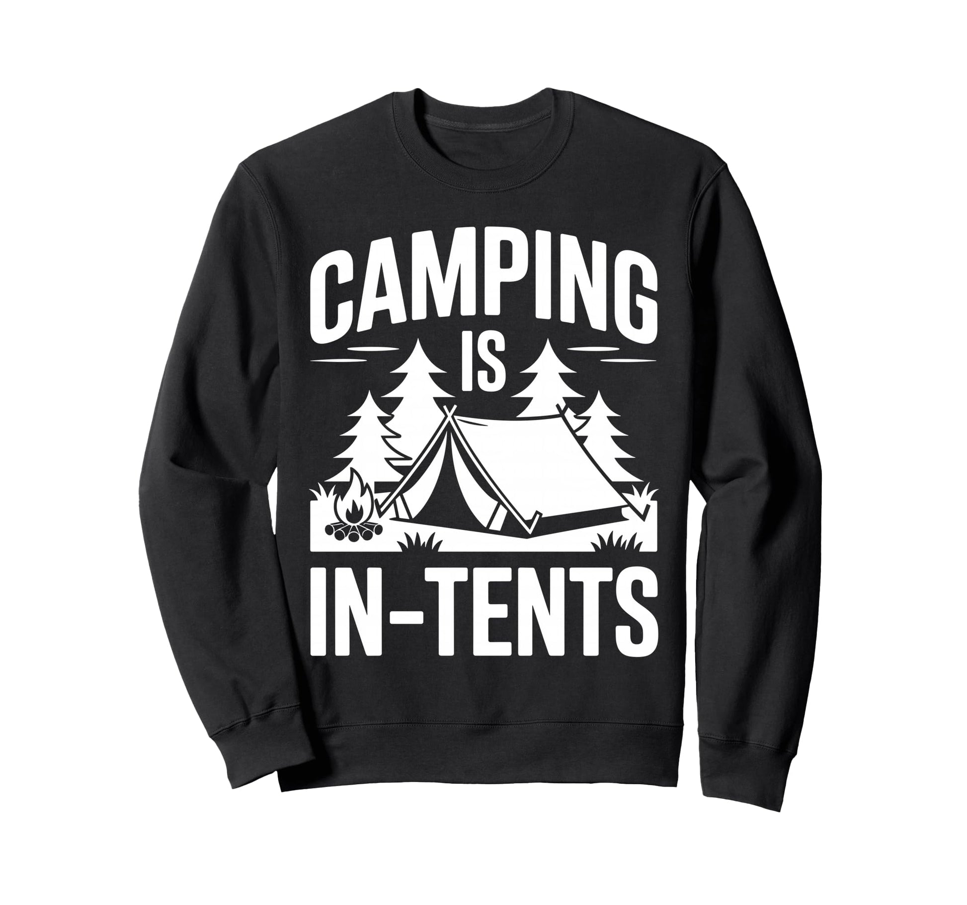 Camping Art Camping Trailer Camper Rv Sweatshirt - Graphic Print for Adults - T-Shirt, Sweatshirt, Hoodie