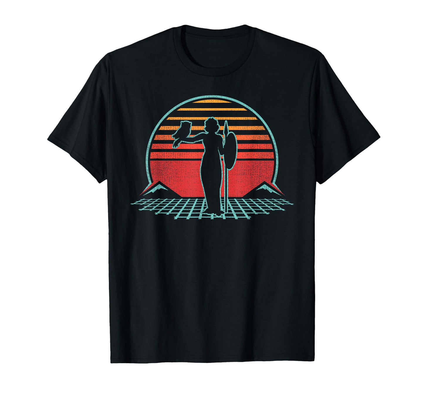 Athena Greek Goddess 80S Gift T-Shirt - Custom Art Print Men Women - T-Shirt, Sweatshirt, Hoodie