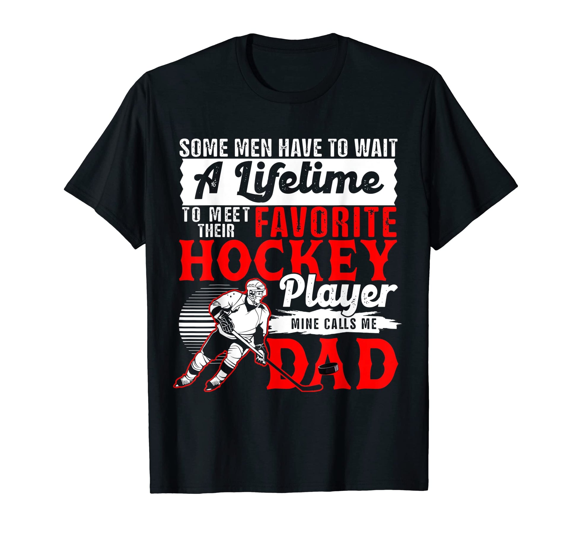 Funny My Favorite Hockey Player T-Shirt - Fun Novelty Design Men Women - T-Shirt, Sweatshirt, Hoodie