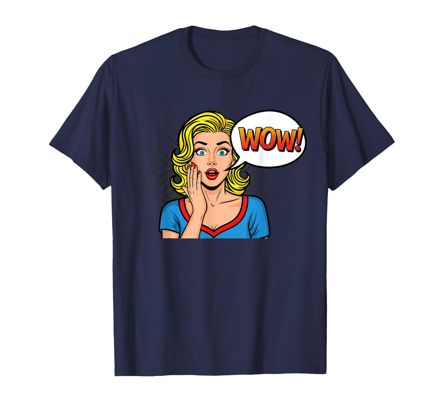 Pop Art Wow Comic Surprised T-Shirt - Graphic Print for Adults - T-Shirt, Sweatshirt, Hoodie